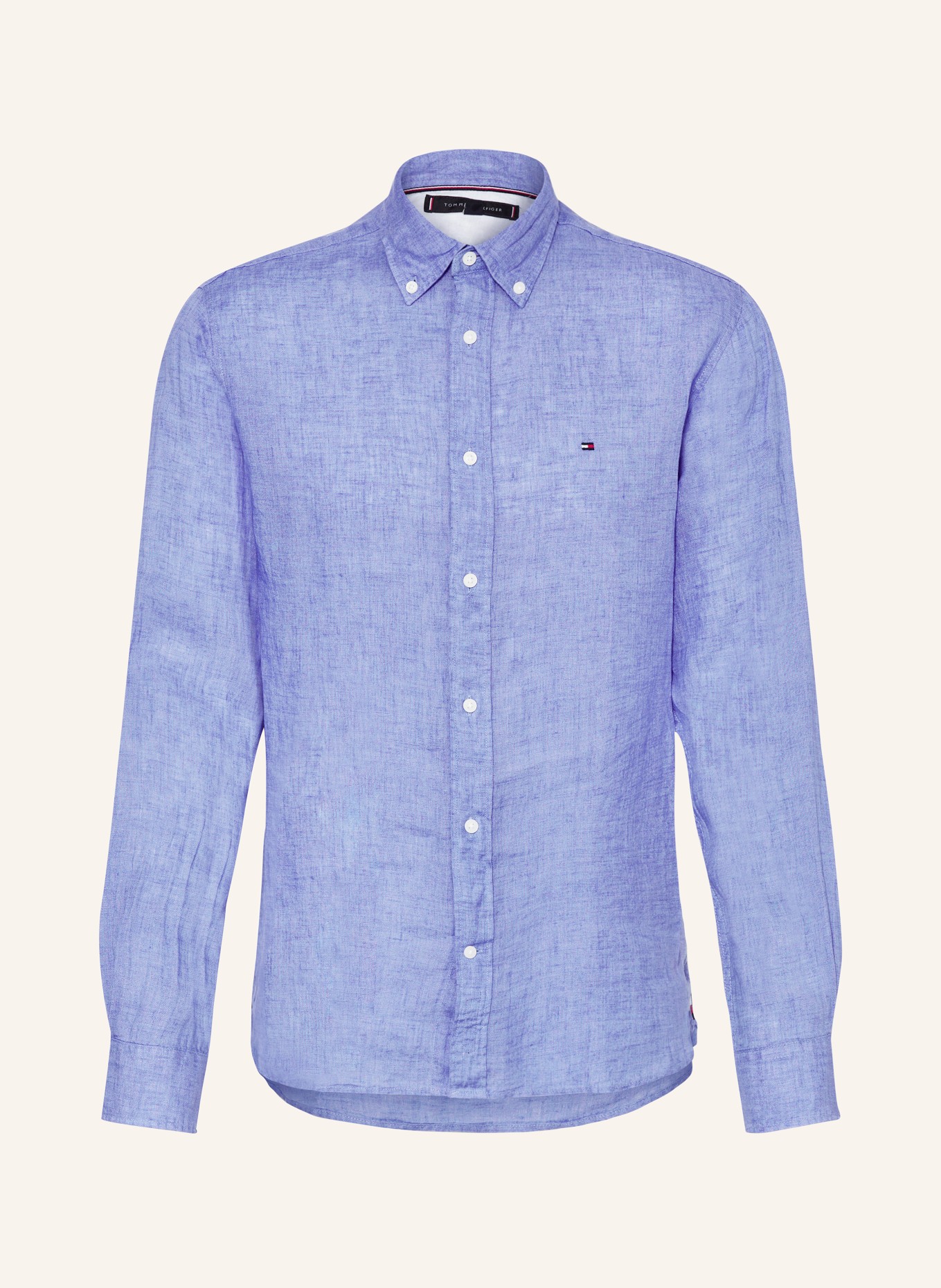 TOMMY HILFIGER Linen shirt regular fit, Color: BLUE (Image 1)