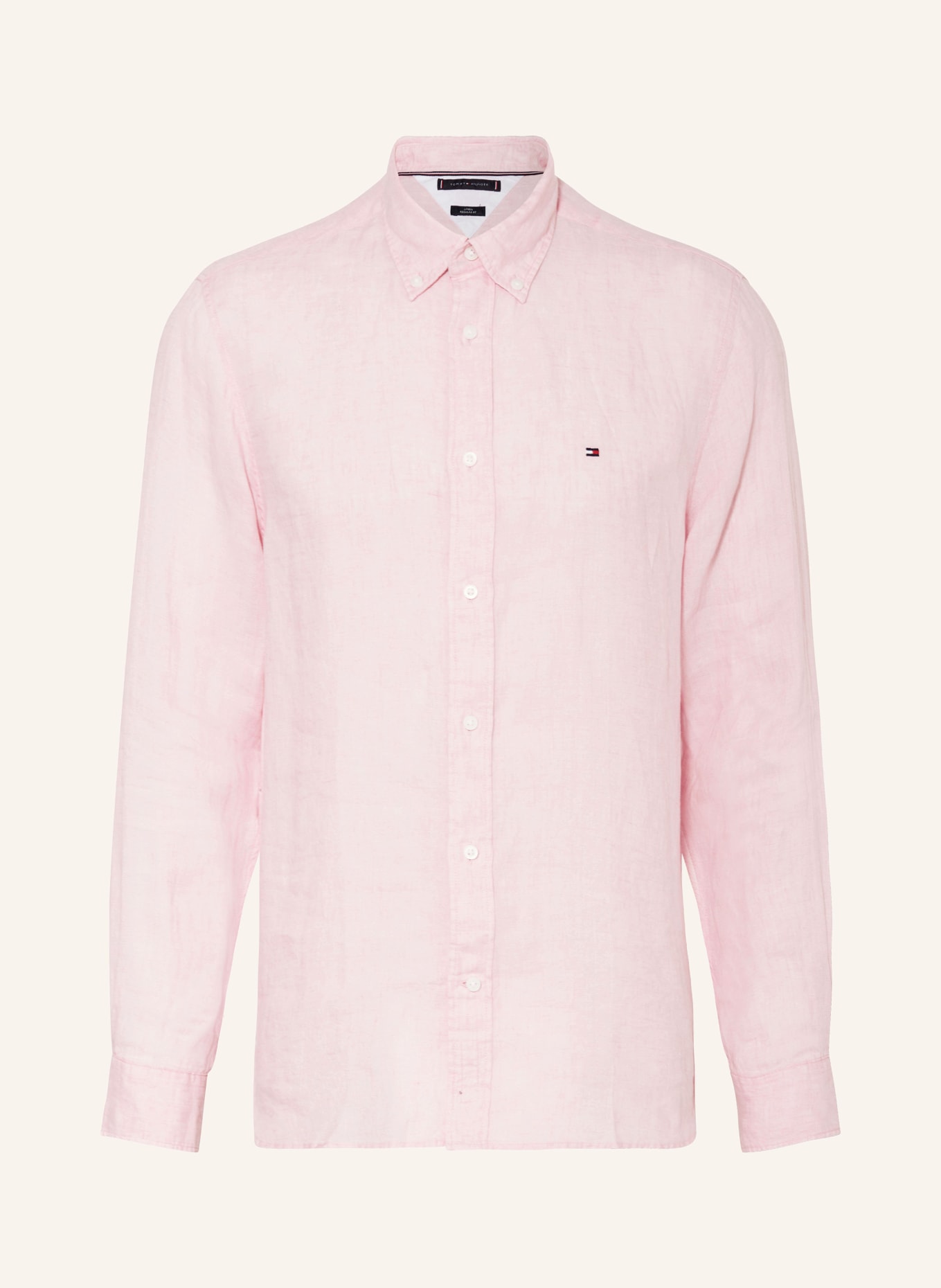 TOMMY HILFIGER Linen shirt regular fit, Color: PINK (Image 1)