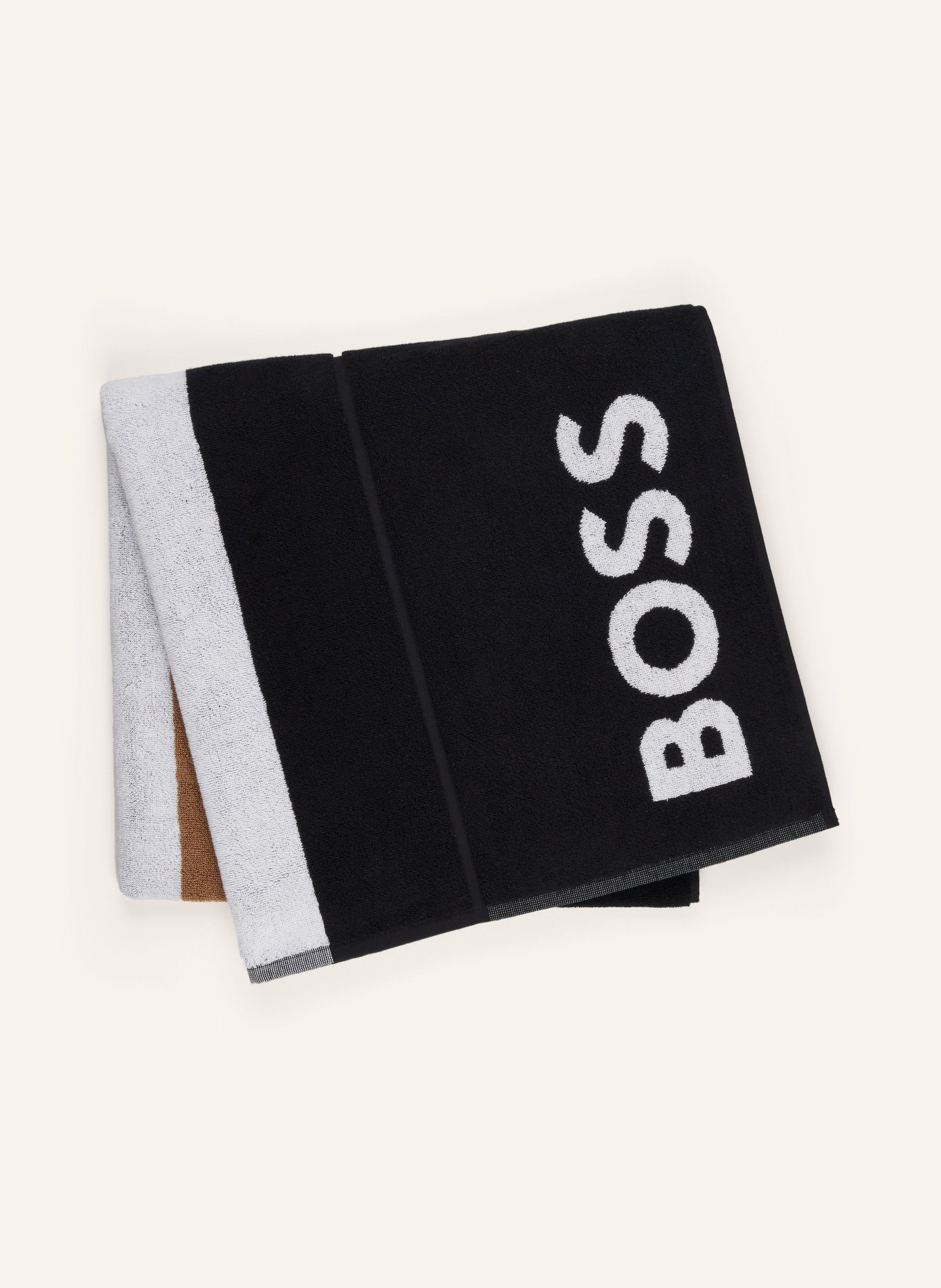 BOSS Beach towel, Color: BLACK/ WHITE/ BROWN (Image 2)