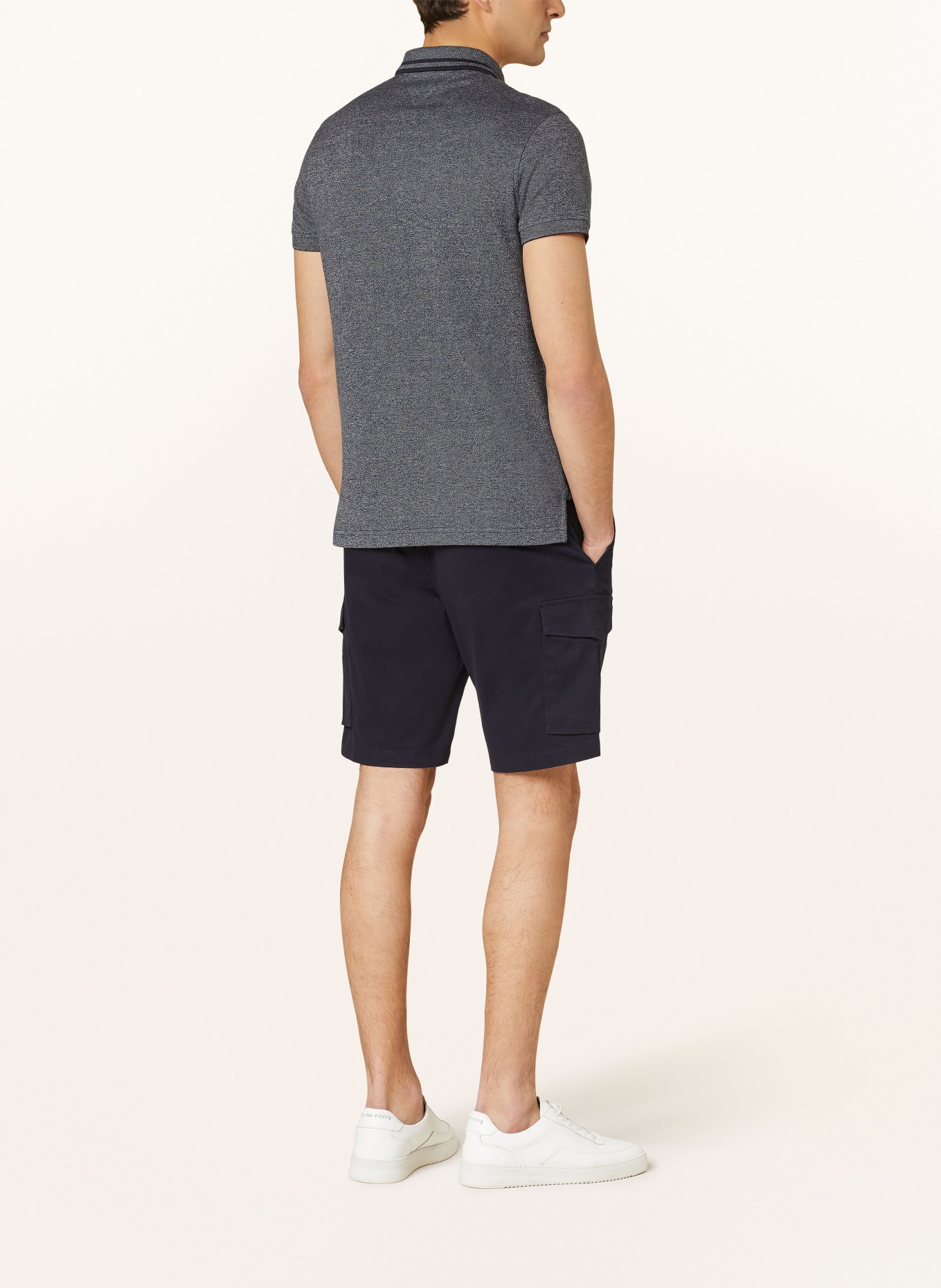TOMMY HILFIGER Piqué-Poloshirt Slim Fit, Farbe: DUNKELBLAU (Bild 3)