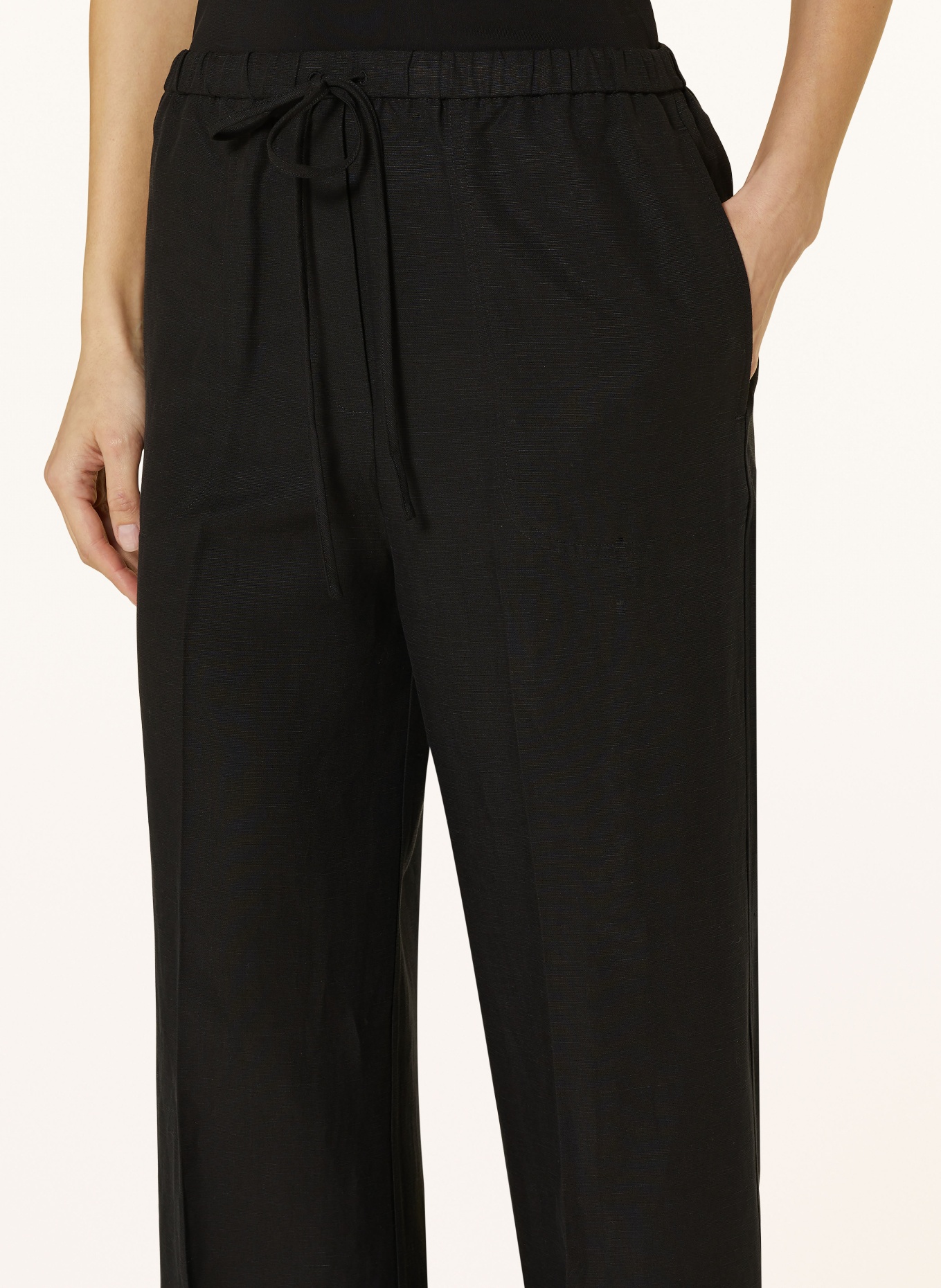 TOTEME Spodnie marlena: CZARNY