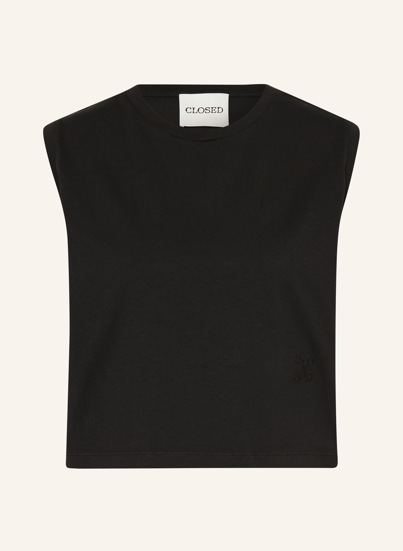 CLOSED Cropped top, Color: BLACK (Image 1)