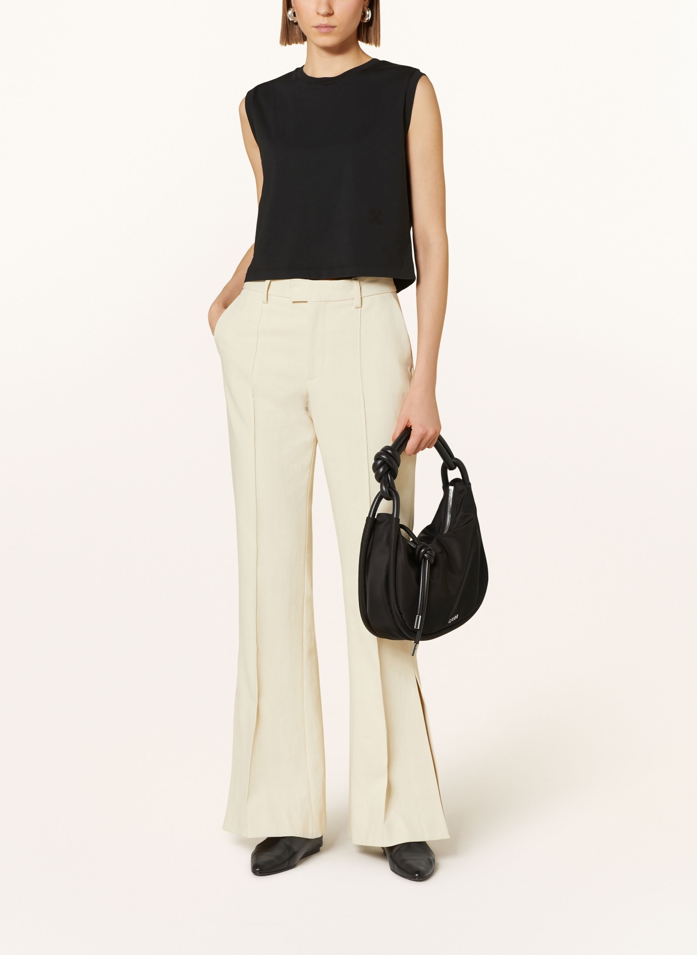 CLOSED Cropped top, Color: BLACK (Image 2)