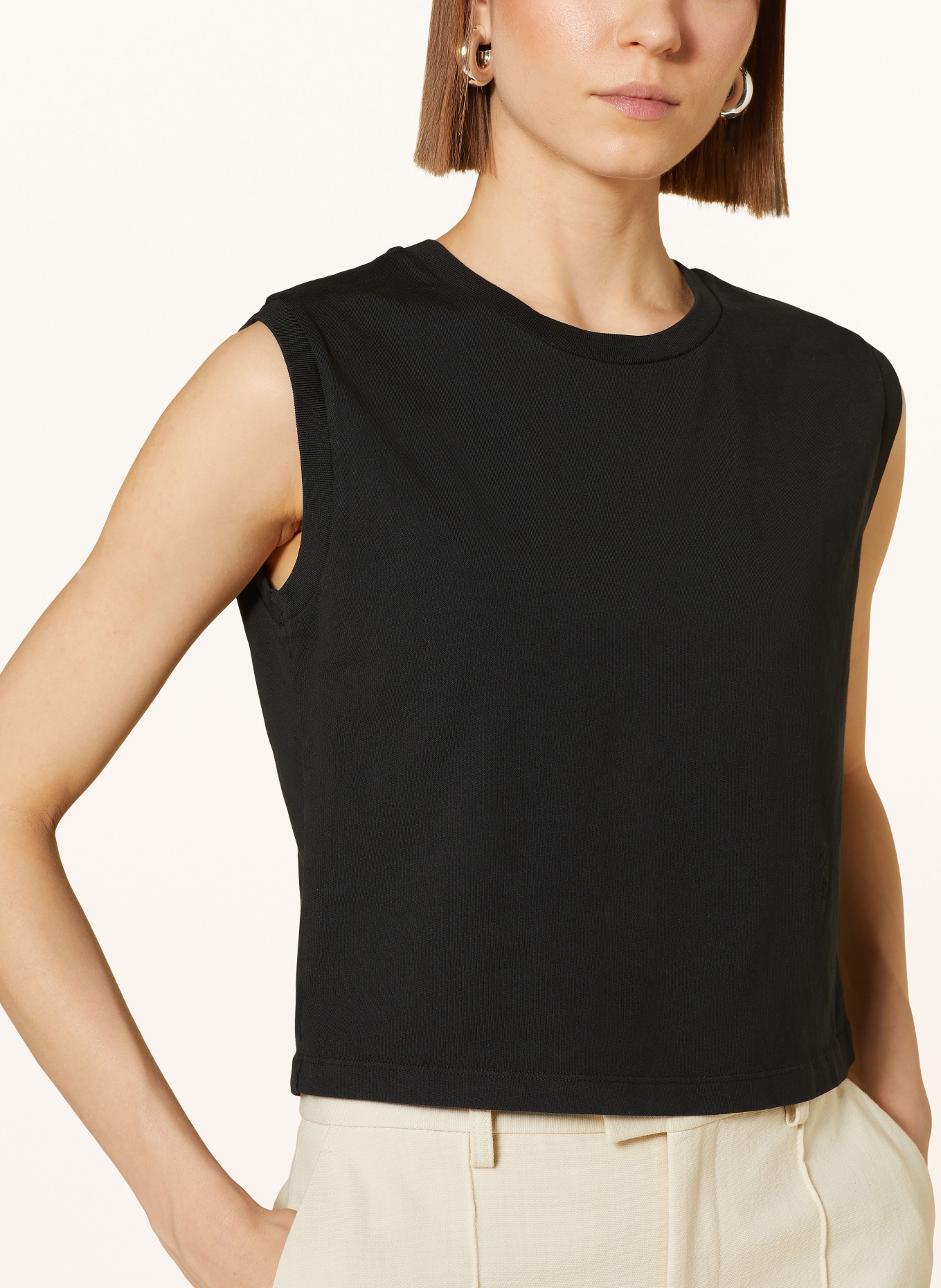 CLOSED Cropped top, Color: BLACK (Image 4)
