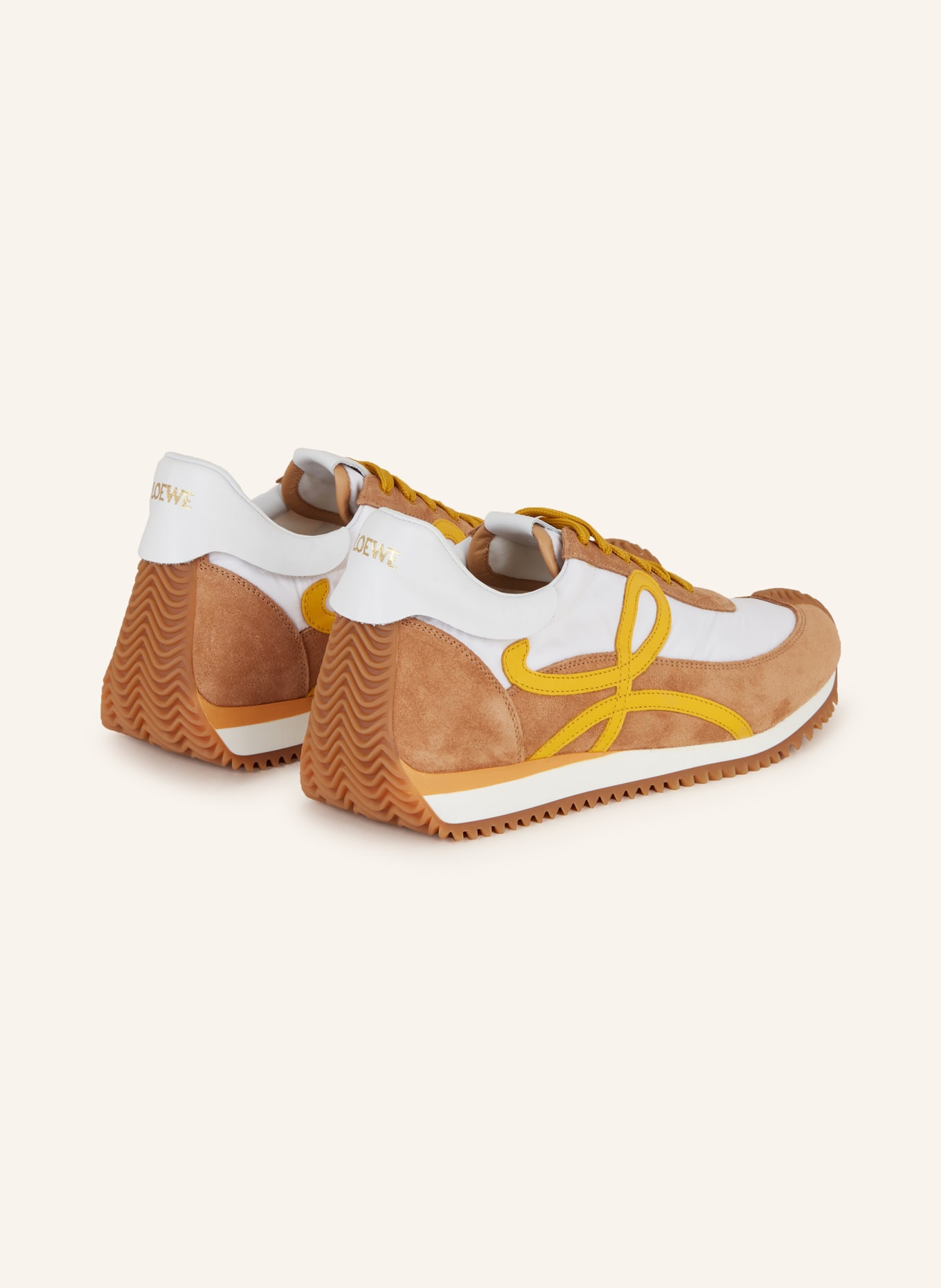LOEWE Sneakers FLOW RUNNER, Color: CAMEL/ WHITE/ DARK YELLOW (Image 2)