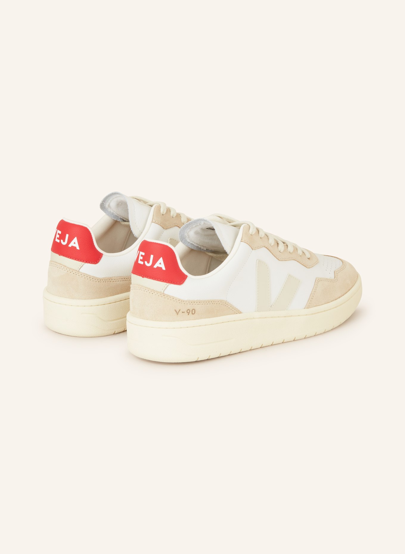 VEJA Sneakers V-90, Color: WHITE/ BEIGE (Image 2)