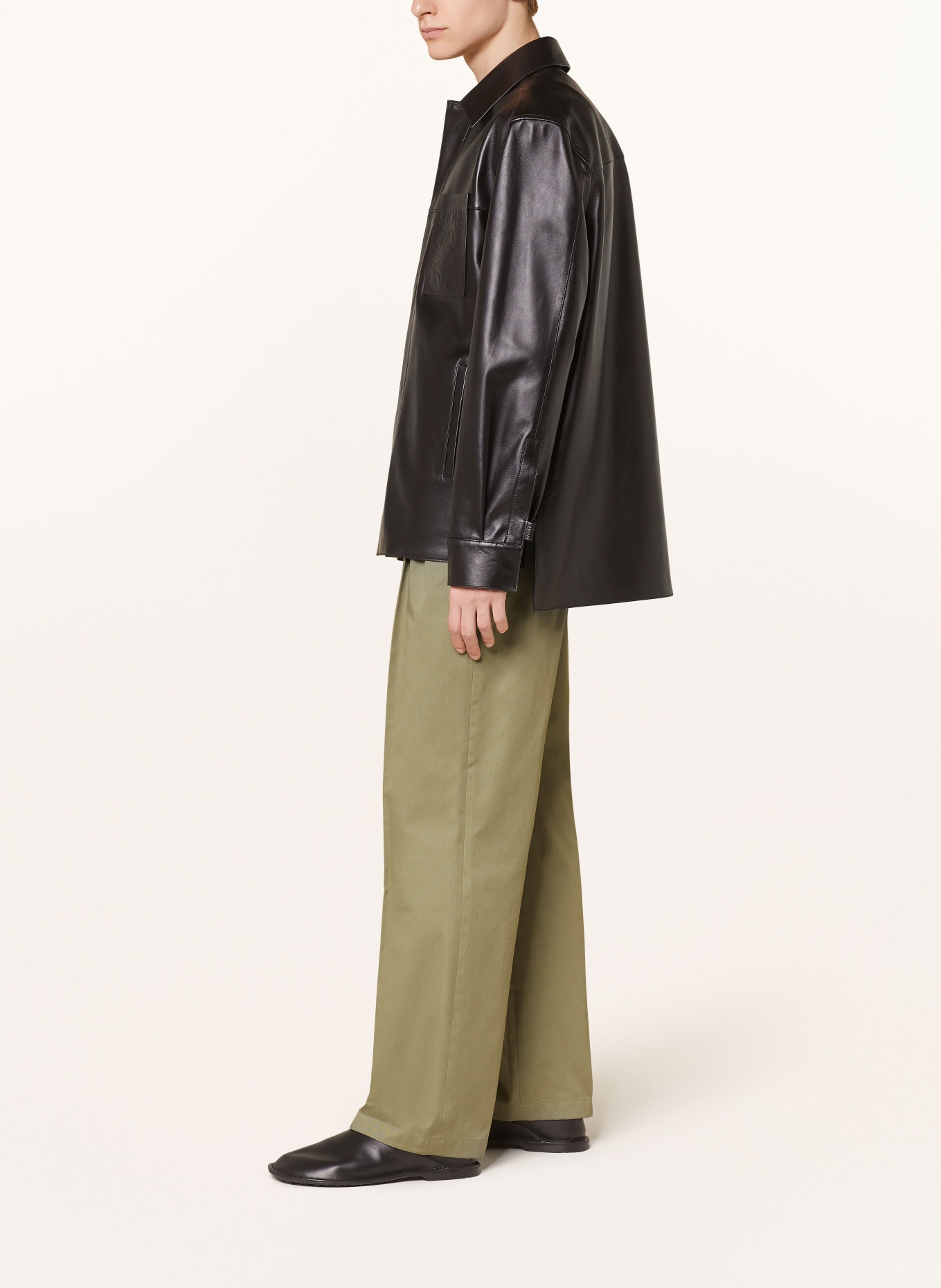 LOEWE Trousers relaxed fit, Color: OLIVE (Image 4)