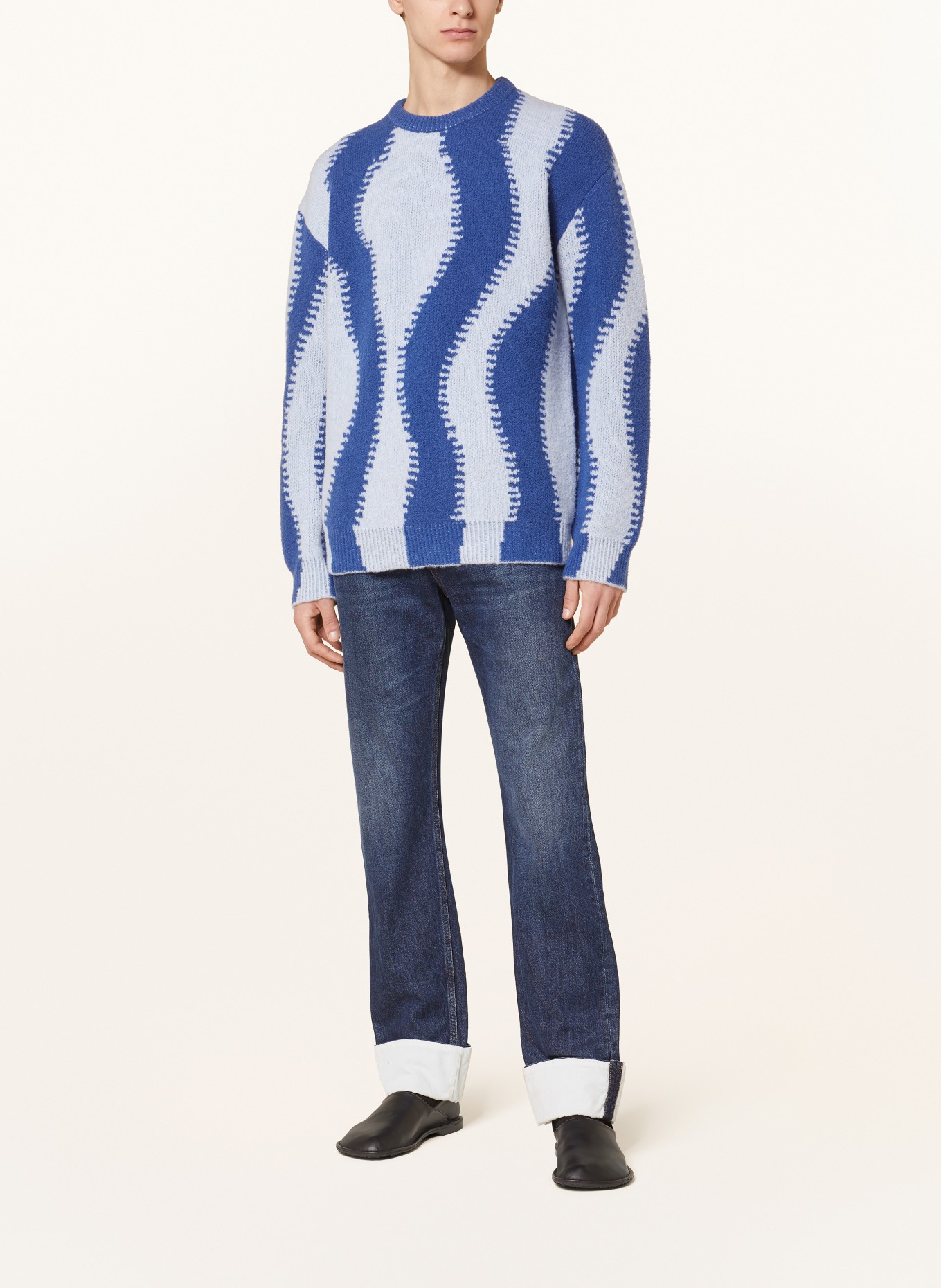 LOEWE Sweater, Color: BLUE/ LIGHT BLUE (Image 2)
