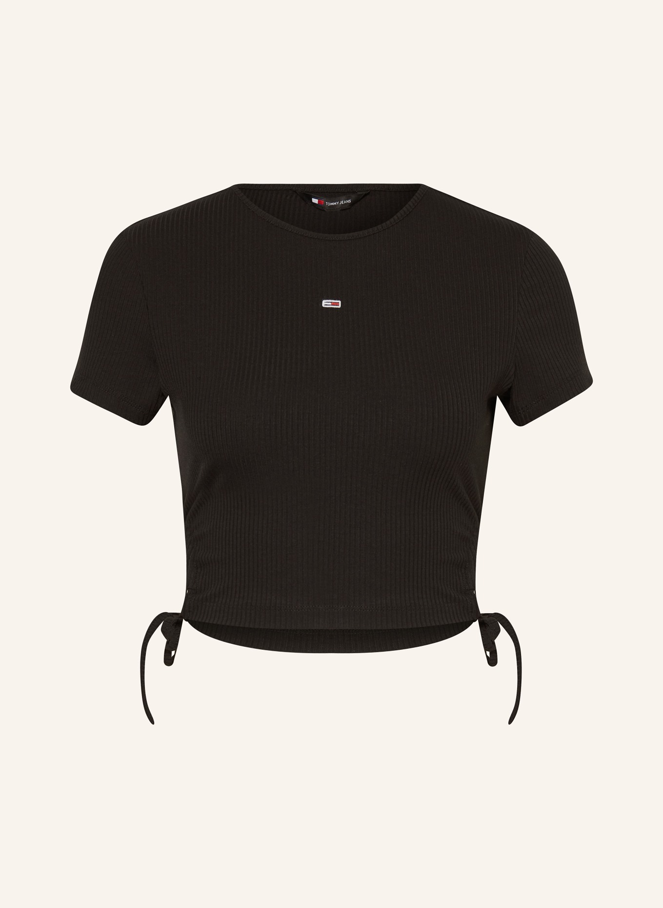 TOMMY JEANS Cropped shirt, Color: BLACK (Image 1)