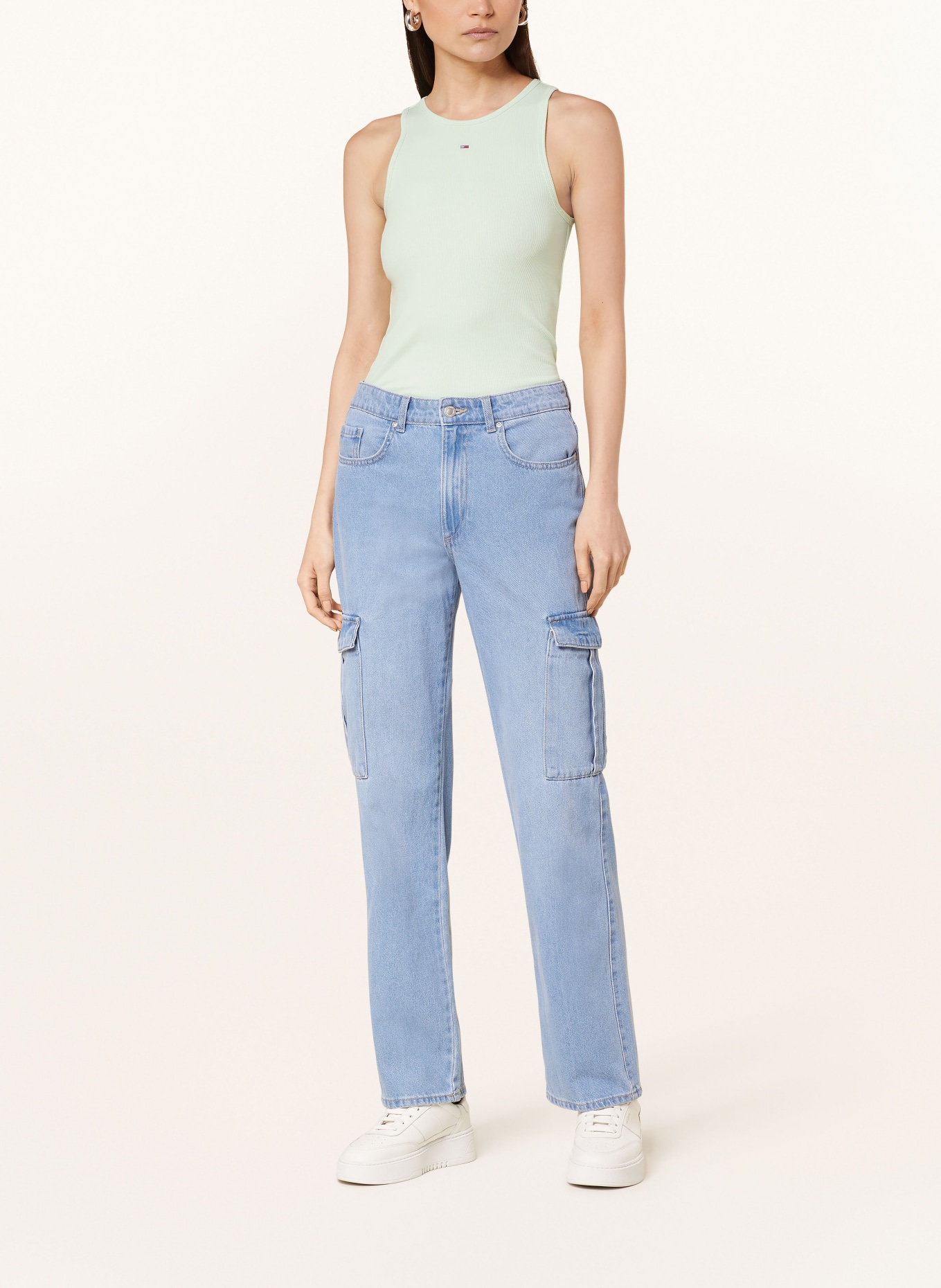 TOMMY JEANS Top, Color: LIGHT GREEN (Image 2)