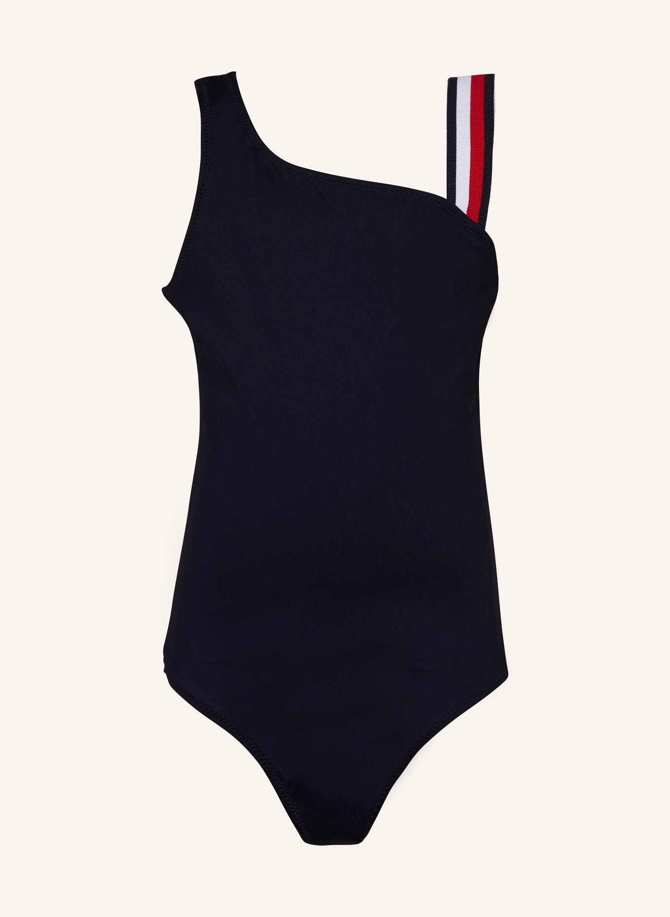 TOMMY HILFIGER One-Shoulder-Badeanzug, Farbe: DUNKELBLAU (Bild 1)