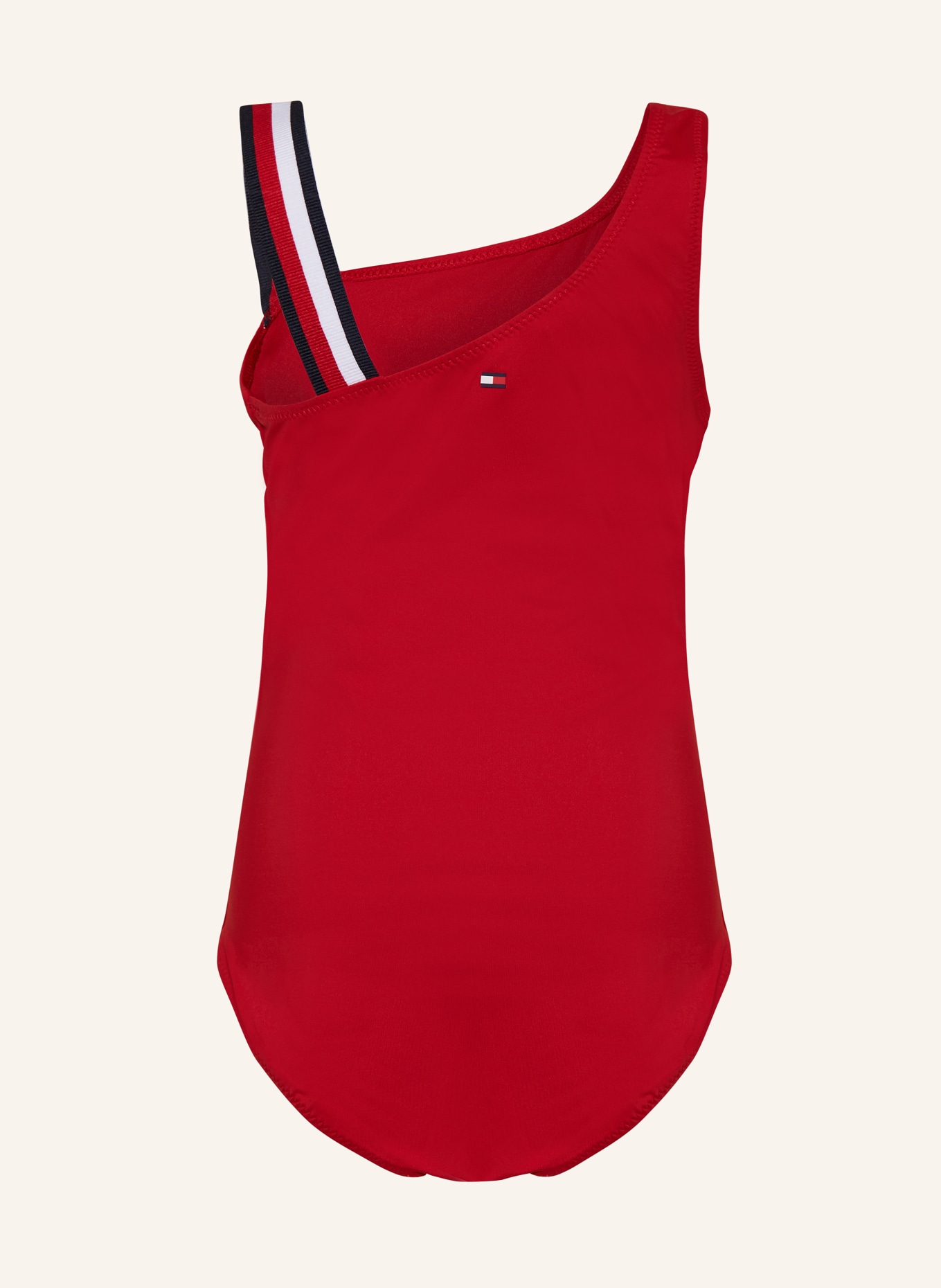 TOMMY HILFIGER One-Shoulder-Badeanzug, Farbe: ROT (Bild 2)