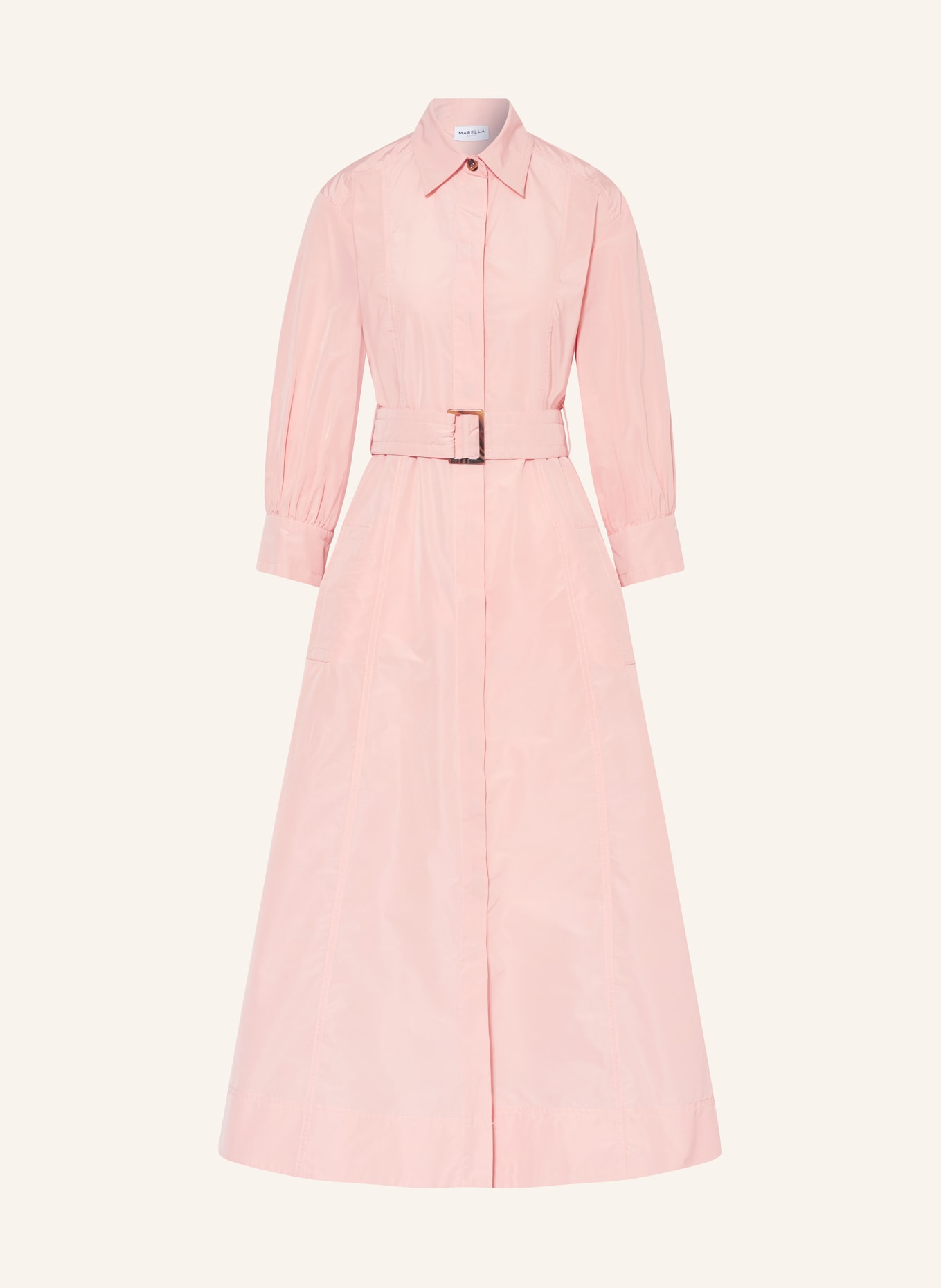 MARELLA Shirt dress with 3/4 sleeves, Color: 002 PEACH (Image 1)