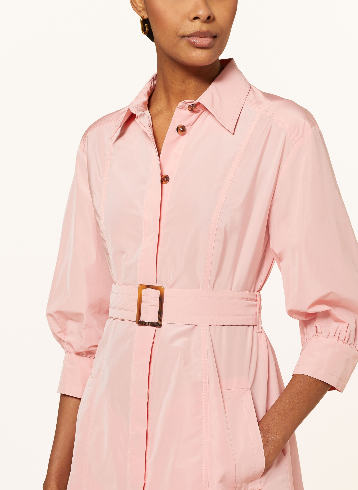 MARELLA Shirt dress with 3/4 sleeves, Color: 002 PEACH (Image 4)