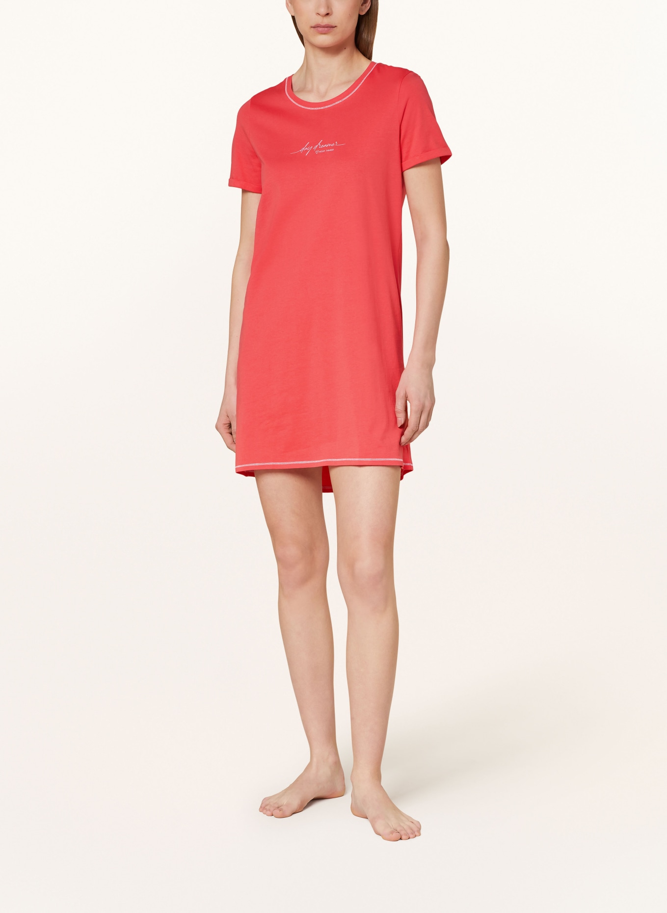 SCHIESSER Nightgown CASUAL ESSENTIALS, Color: RED (Image 2)