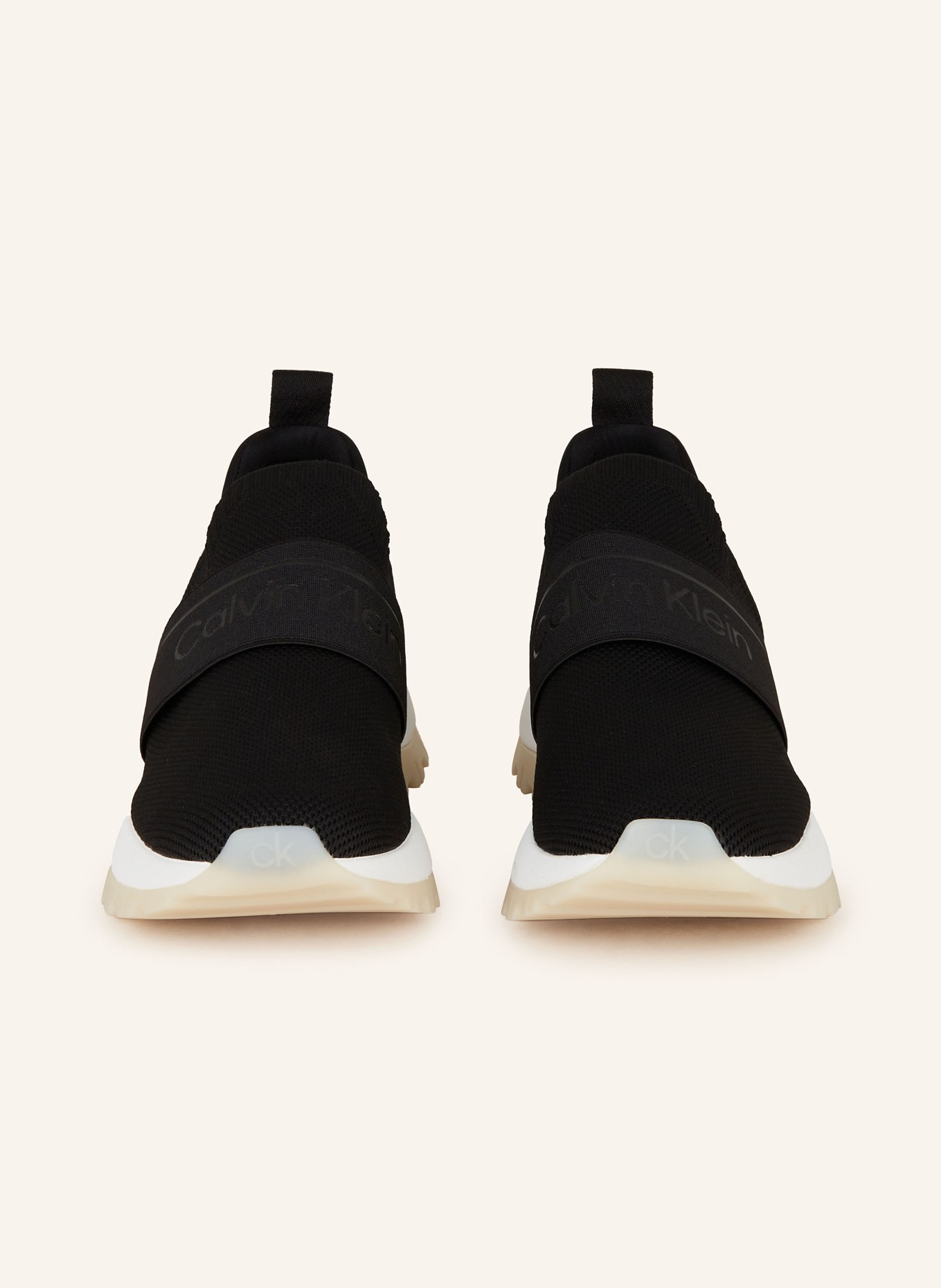Calvin Klein Slip-on sneakers, Color: BLACK/ ECRU (Image 3)