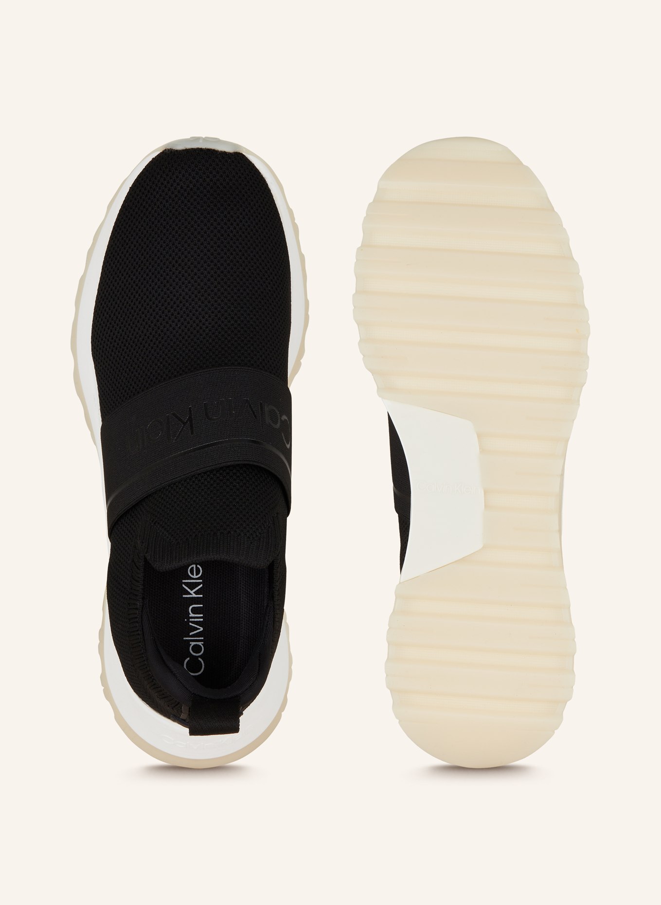 Calvin Klein Slip-on sneakers, Color: BLACK/ ECRU (Image 5)