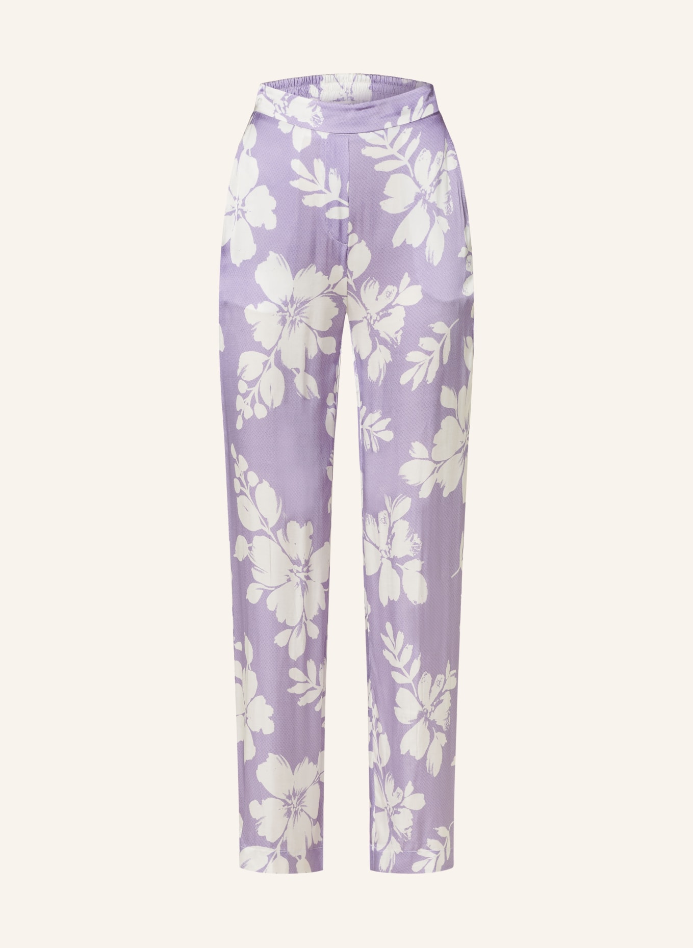 REPLAY Trousers, Color: LIGHT PURPLE/ WHITE (Image 1)