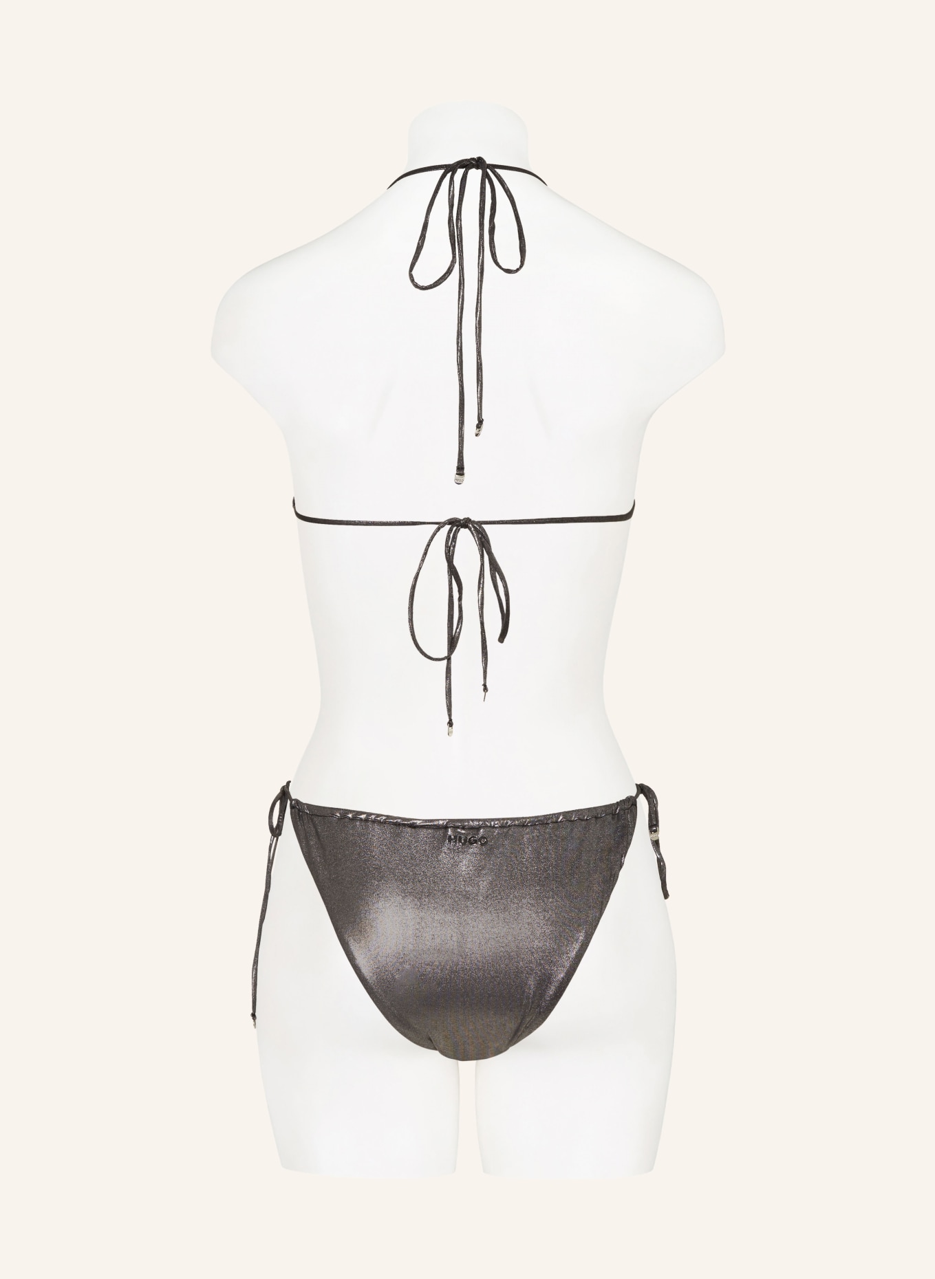 HUGO Triangel-Bikini-Hose HEAVEN, Farbe: SILBER (Bild 3)
