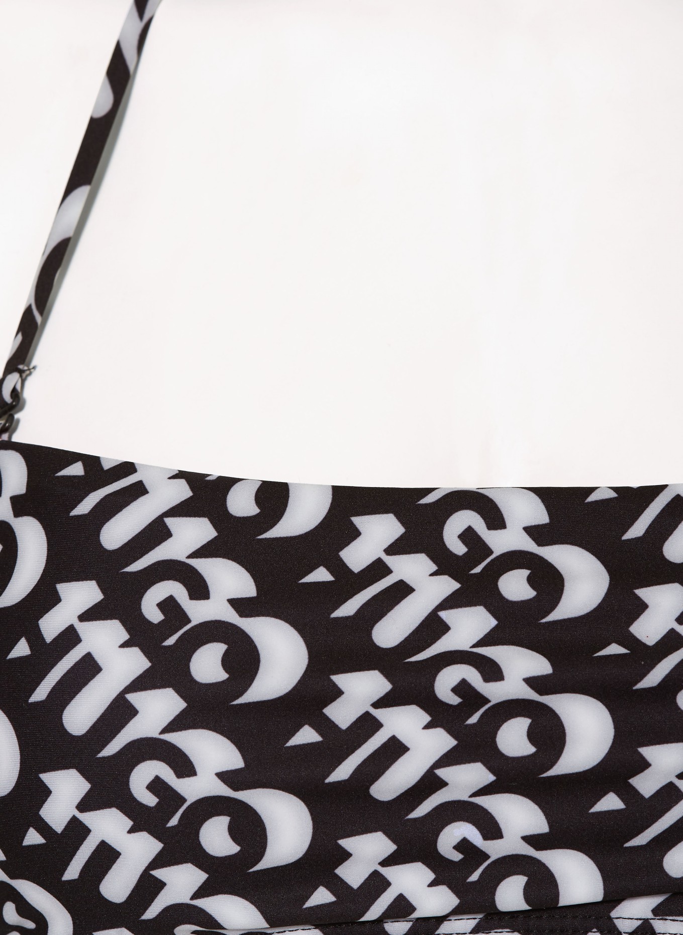 HUGO Bandeau bikini top BONNIE, Color: BLACK/ LIGHT GRAY (Image 6)