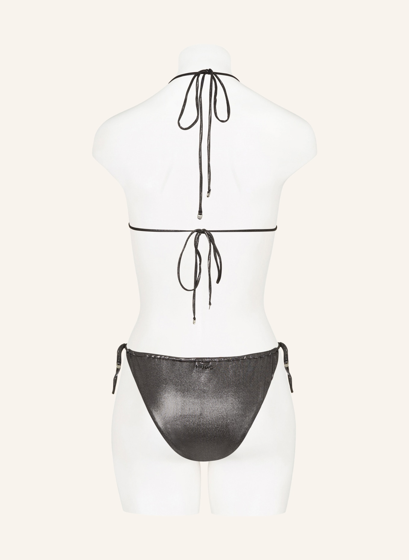 HUGO Bralette bikini top HEAVEN, Color: SILVER (Image 3)