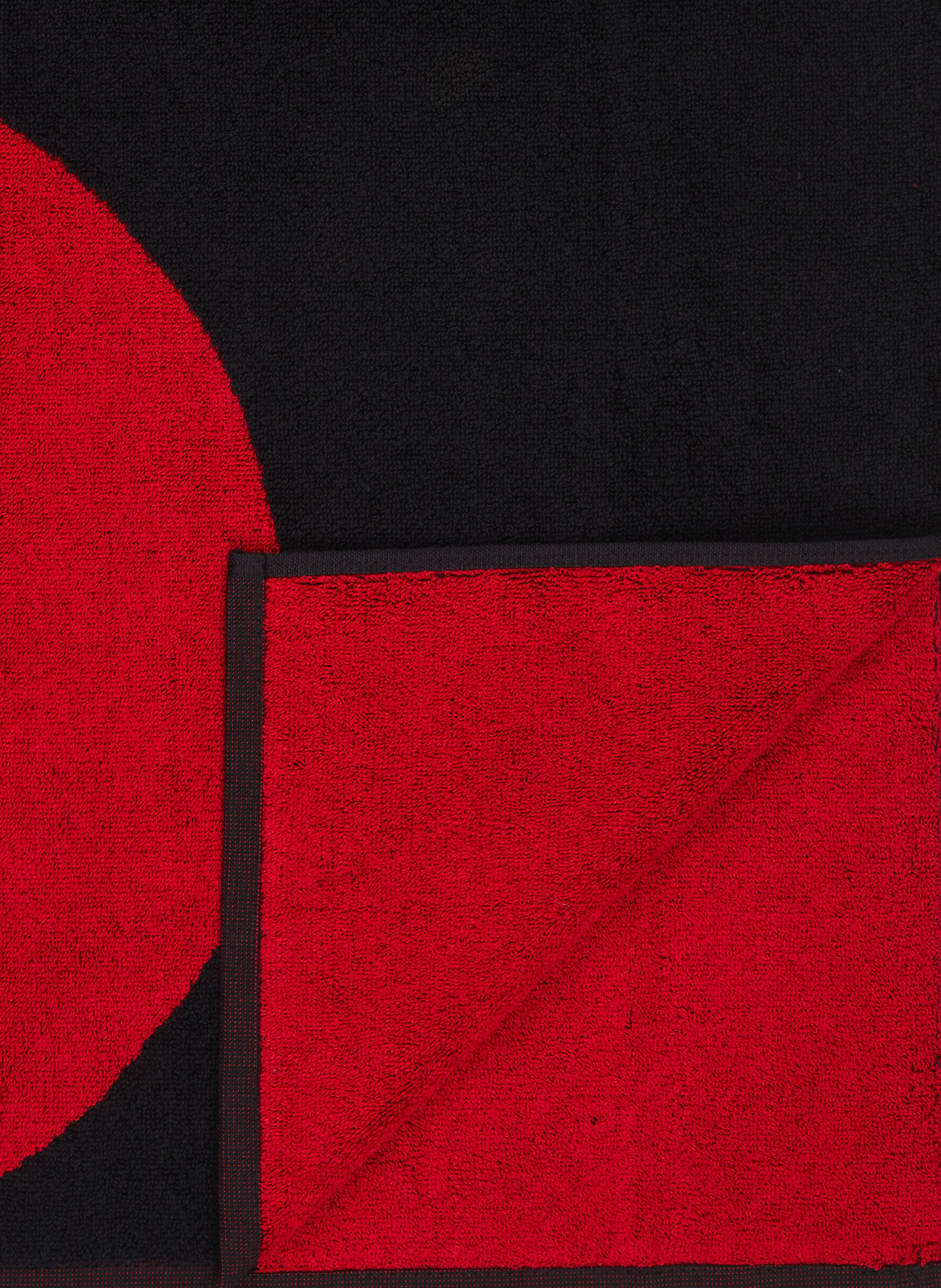 HUGO Beach towel, Color: BLACK/ RED (Image 3)