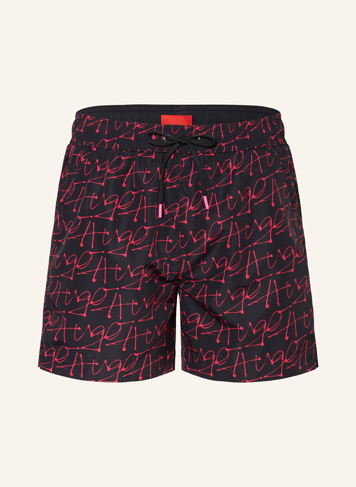 HUGO Swim Shorts MARCO, Color: PINK/ BLACK (Image 1)