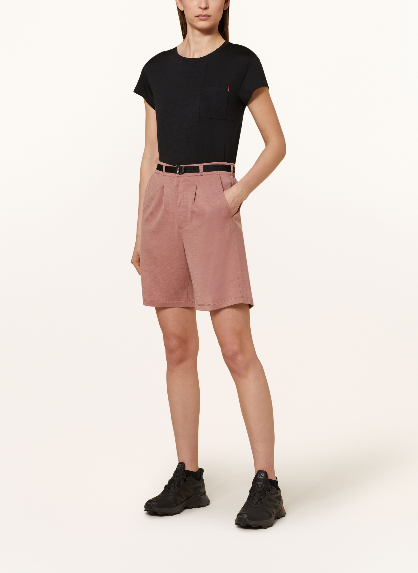 icebreaker Shorts with merino wool, Color: ROSE (Image 2)