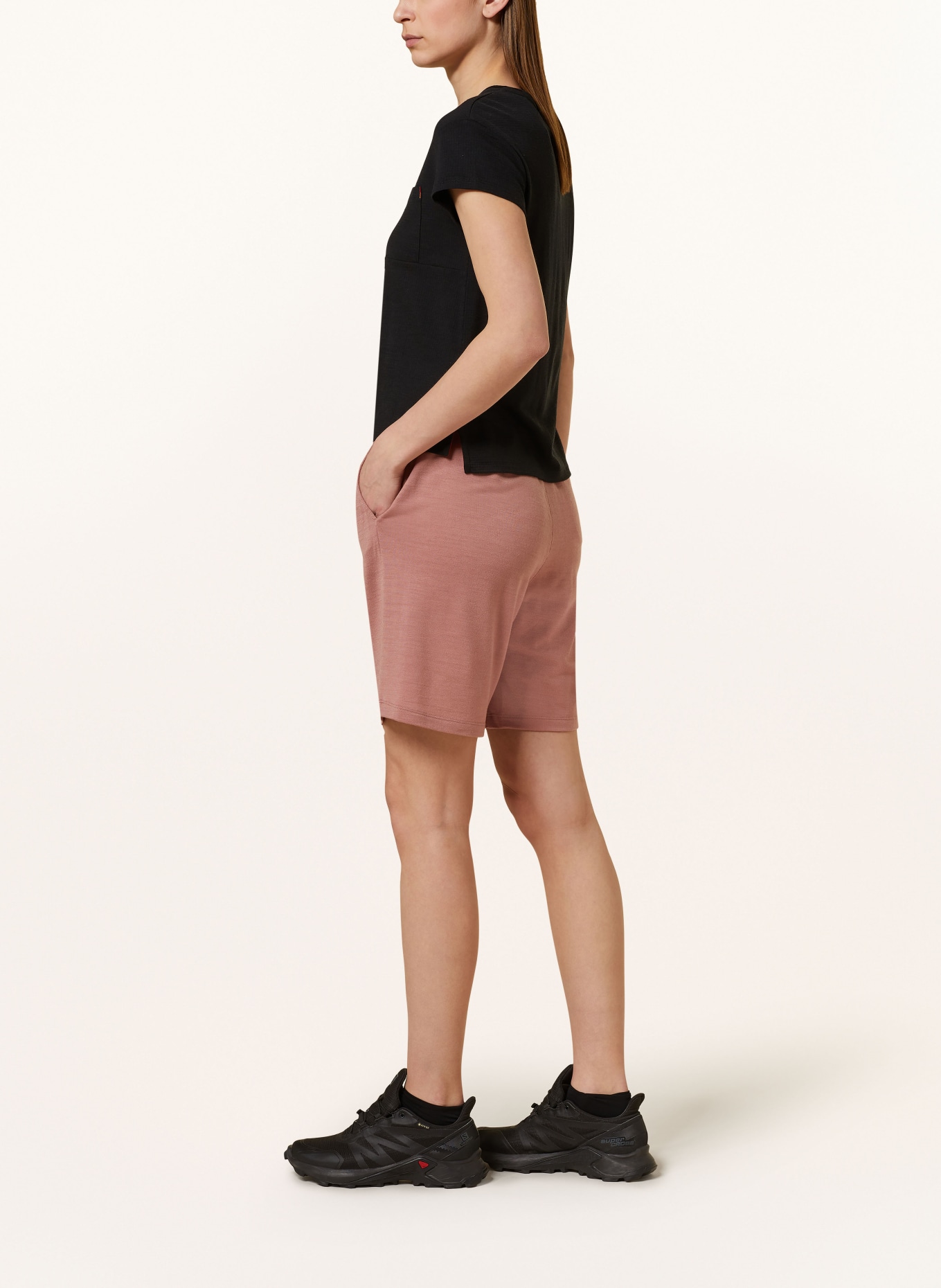 icebreaker Shorts with merino wool, Color: ROSE (Image 4)