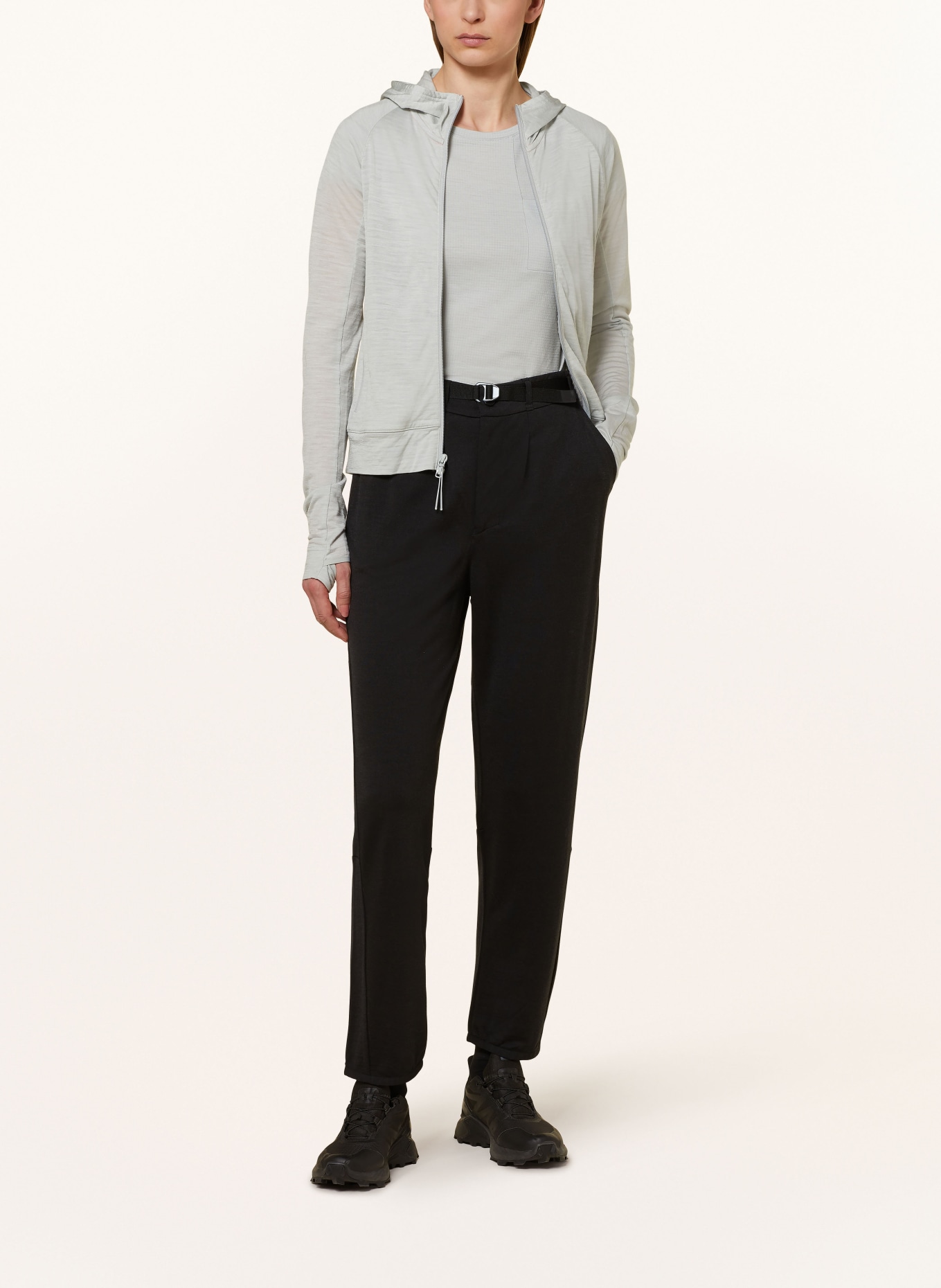 icebreaker Trousers with merino wool, Color: BLACK (Image 2)