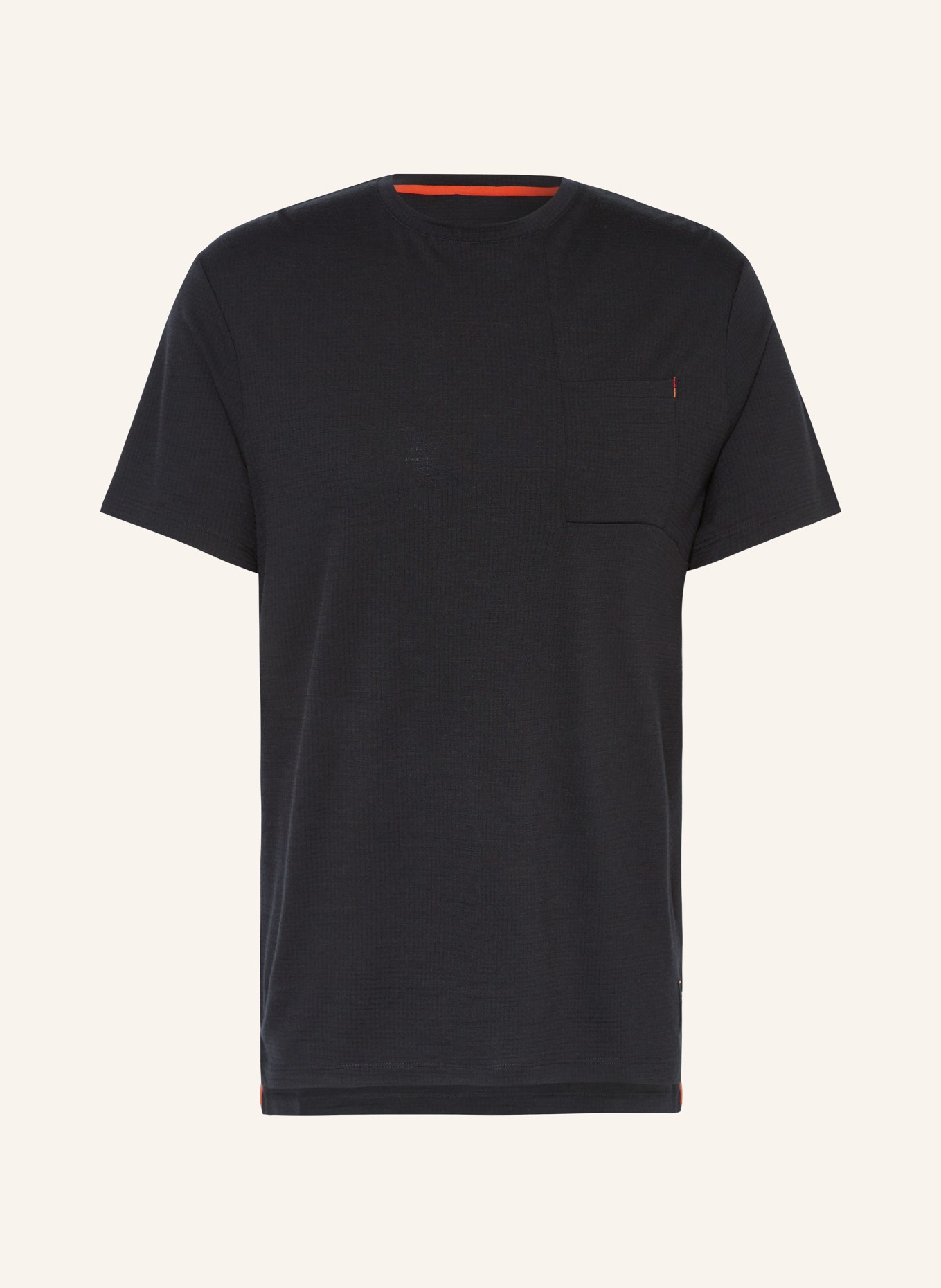 icebreaker T-shirt MERINO 200 in merino wool, Color: BLACK (Image 1)