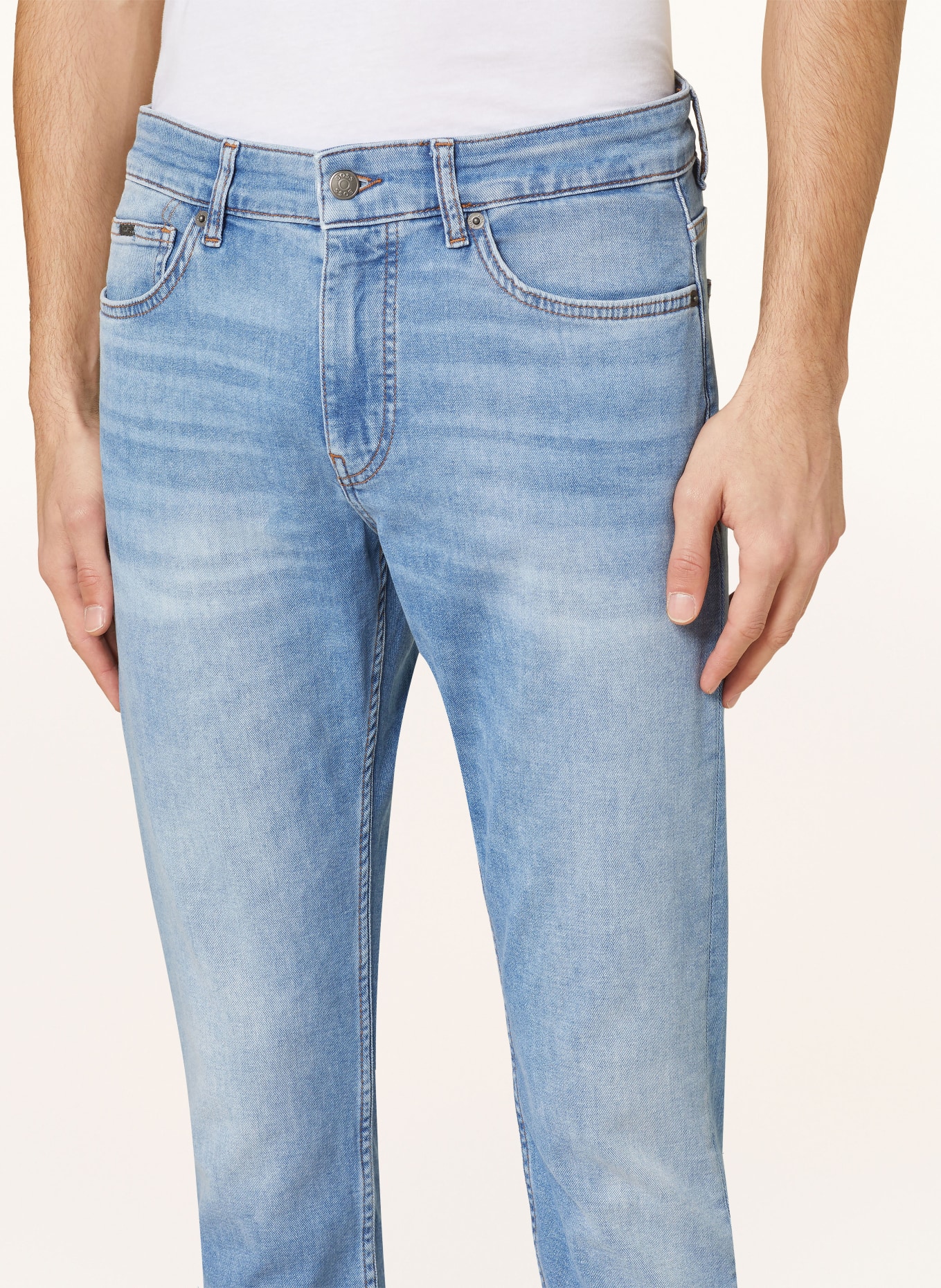 BOSS Jeans DELANO slim tapered fit, Color: 425 MEDIUM BLUE (Image 5)