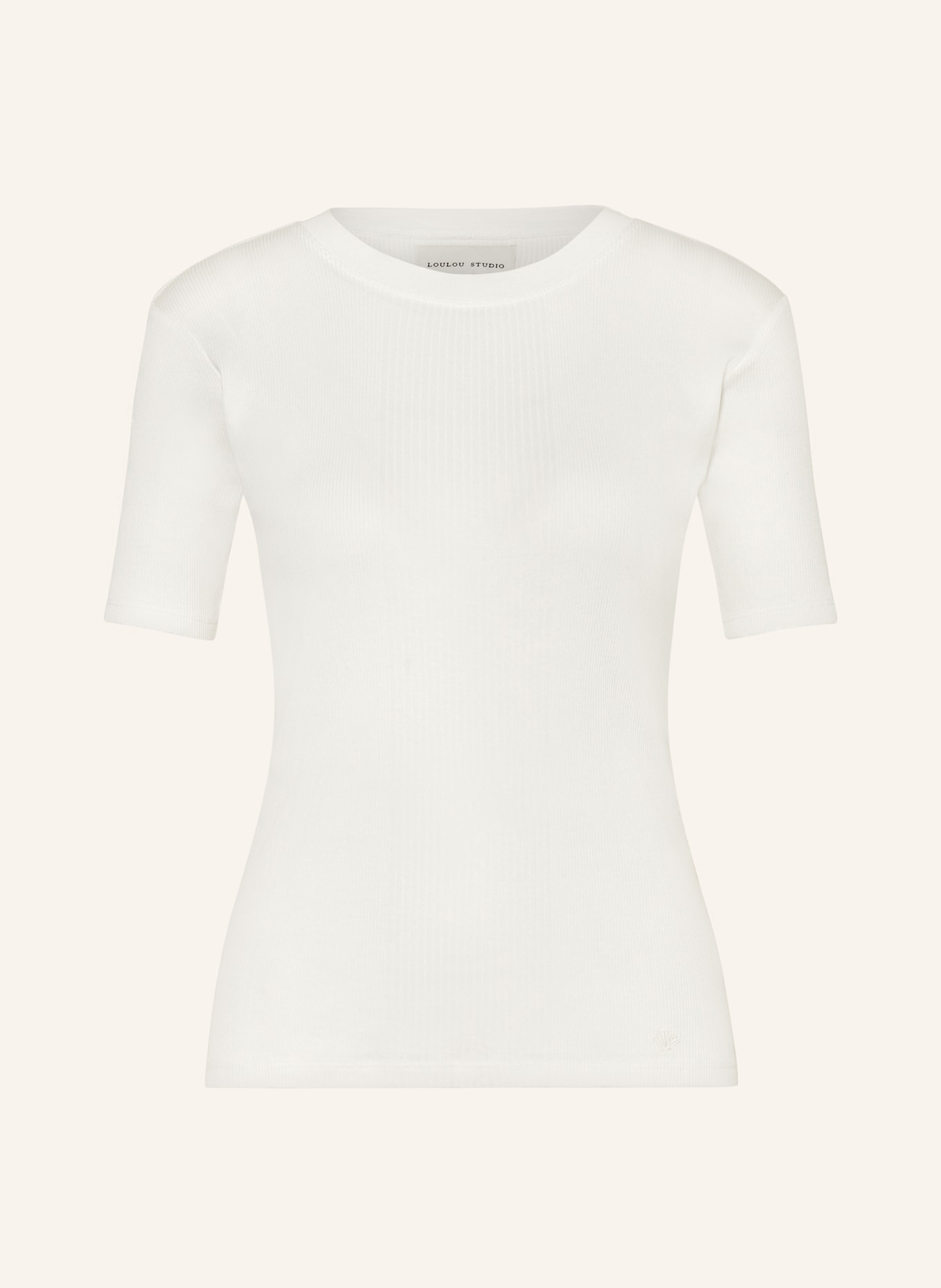 LOULOU STUDIO T-shirt AVALYN, Color: WHITE (Image 1)