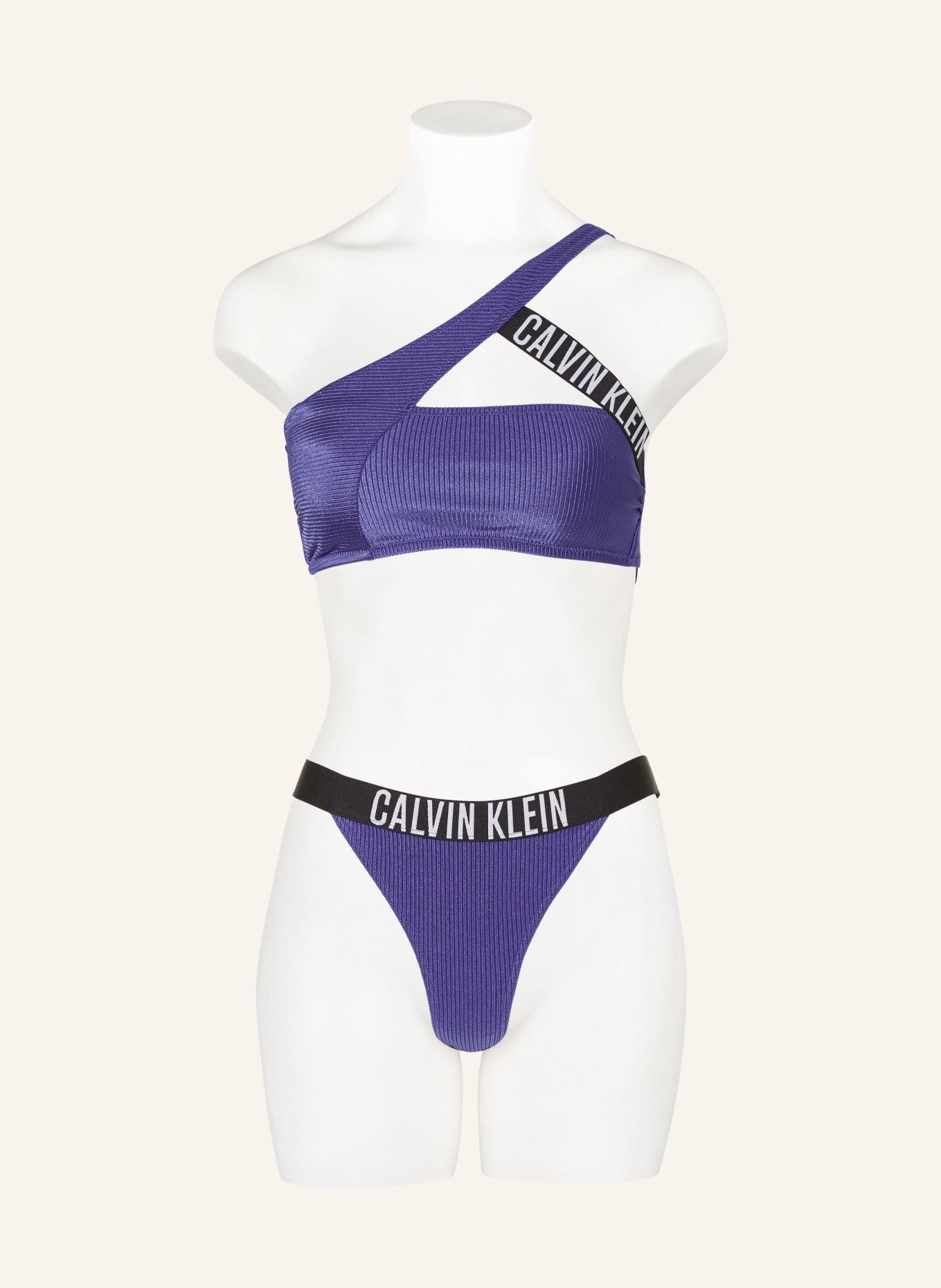 Calvin Klein Dół od bikini brazylijskiego INTENSE POWER, Kolor: NIEBIESKI/ CZARNY (Obrazek 2)