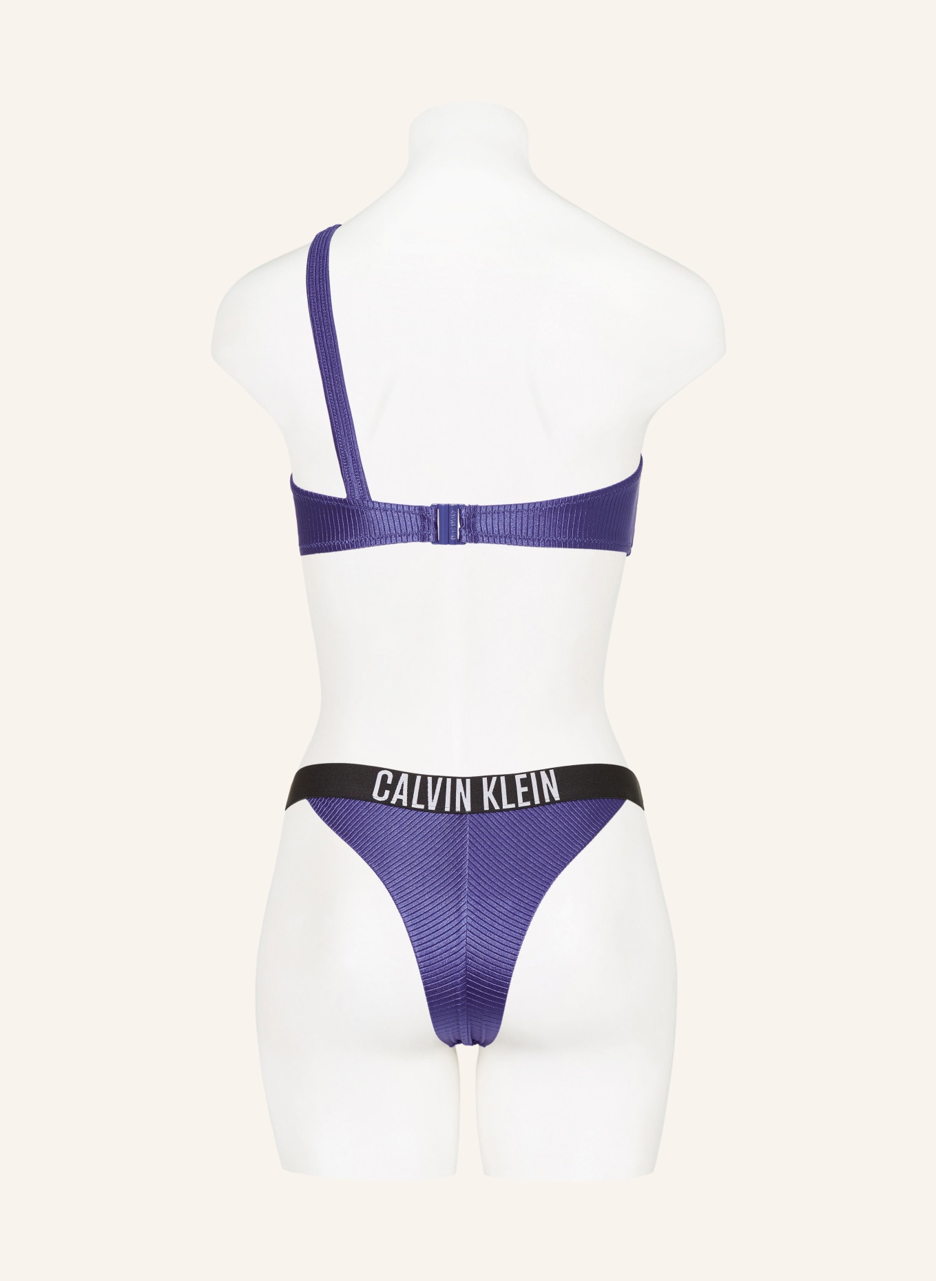 Calvin Klein One-Shoulder-Bikini-Top INTENSE POWER, Farbe: BLAU (Bild 3)