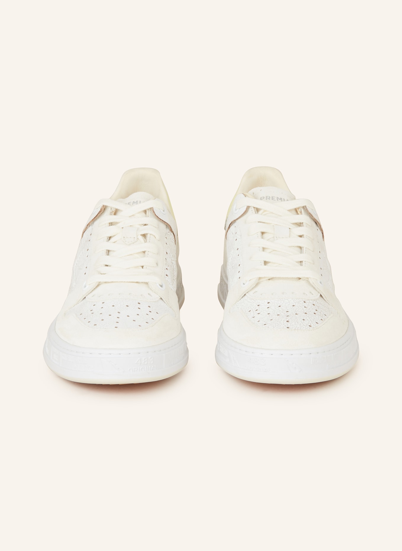 PREMIATA Sneakers QUINN-D, Color: WHITE/ LIGHT YELLOW (Image 3)