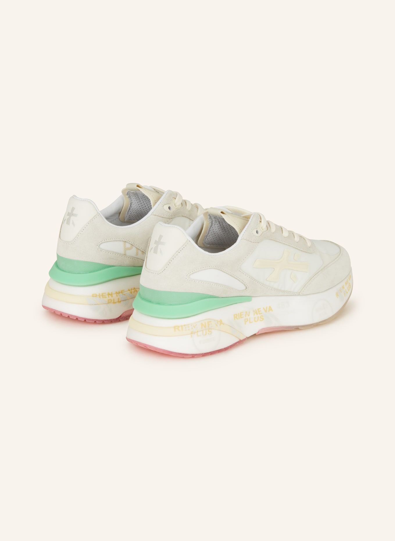 PREMIATA Sneakers MOERUND, Color: LIGHT GRAY/ LIGHT GREEN/ ECRU (Image 2)