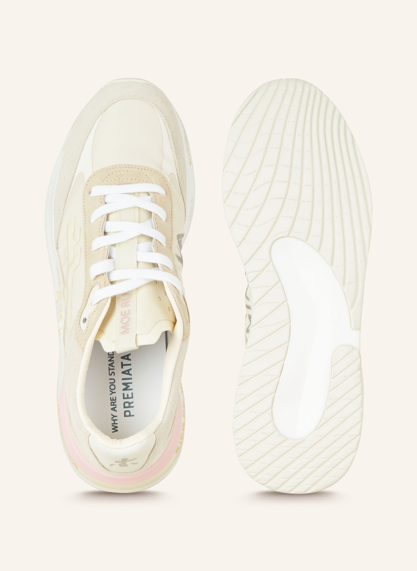PREMIATA Sneakers MOERUN, Color: BEIGE/ PINK (Image 5)