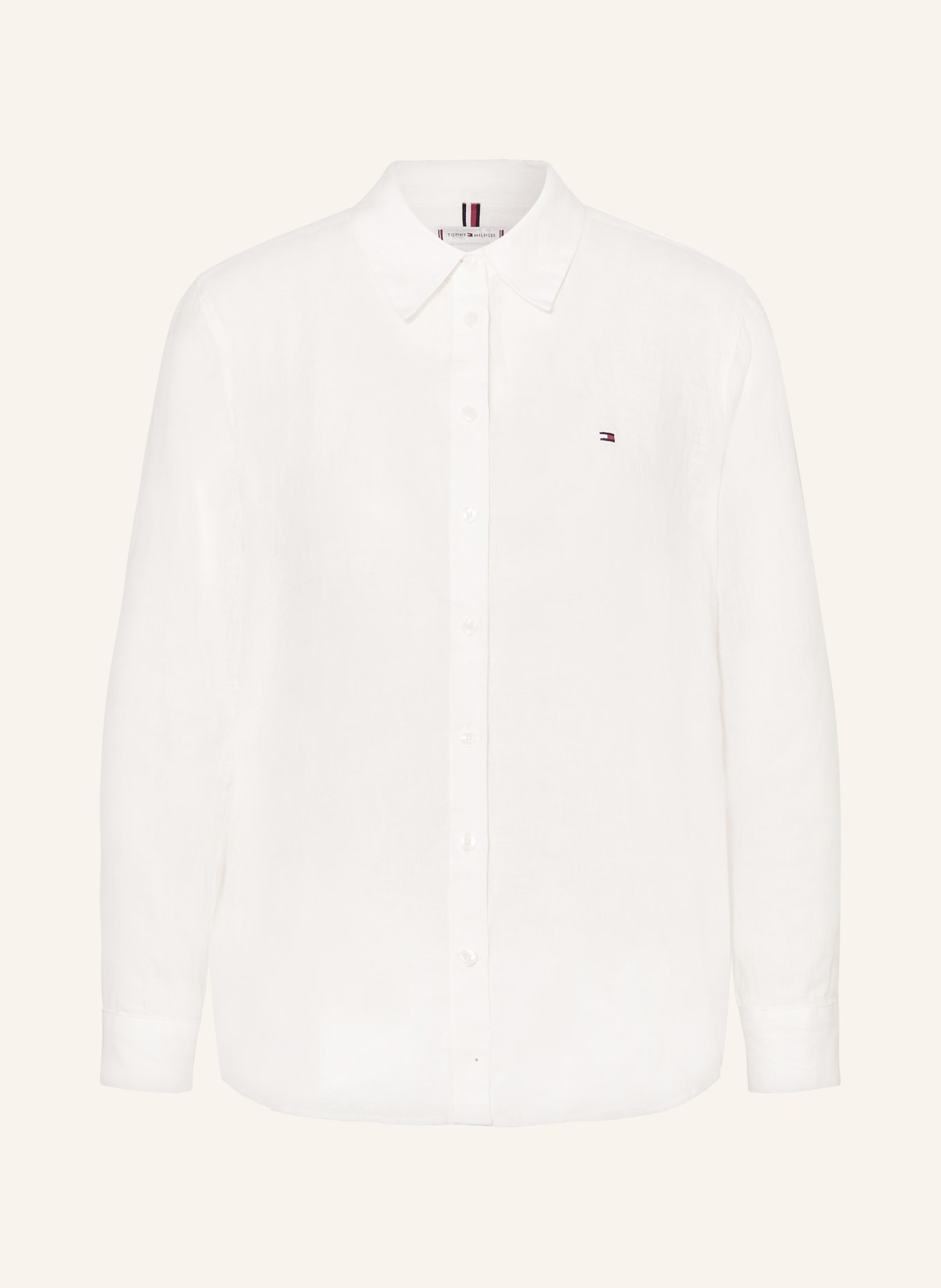 TOMMY HILFIGER Shirt blouse made of linen, Color: ECRU (Image 1)