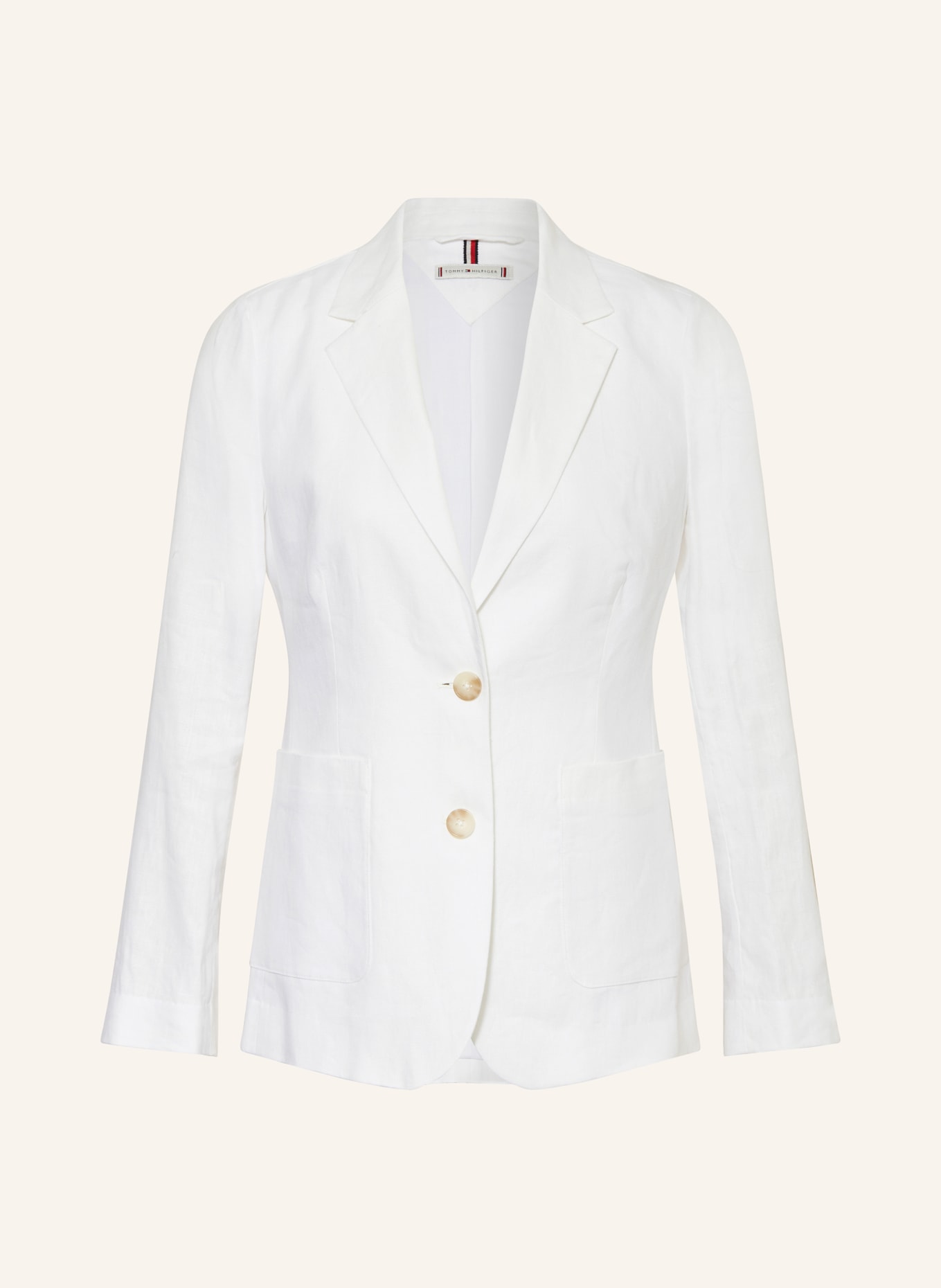 TOMMY HILFIGER Linen blazer, Color: WHITE (Image 1)