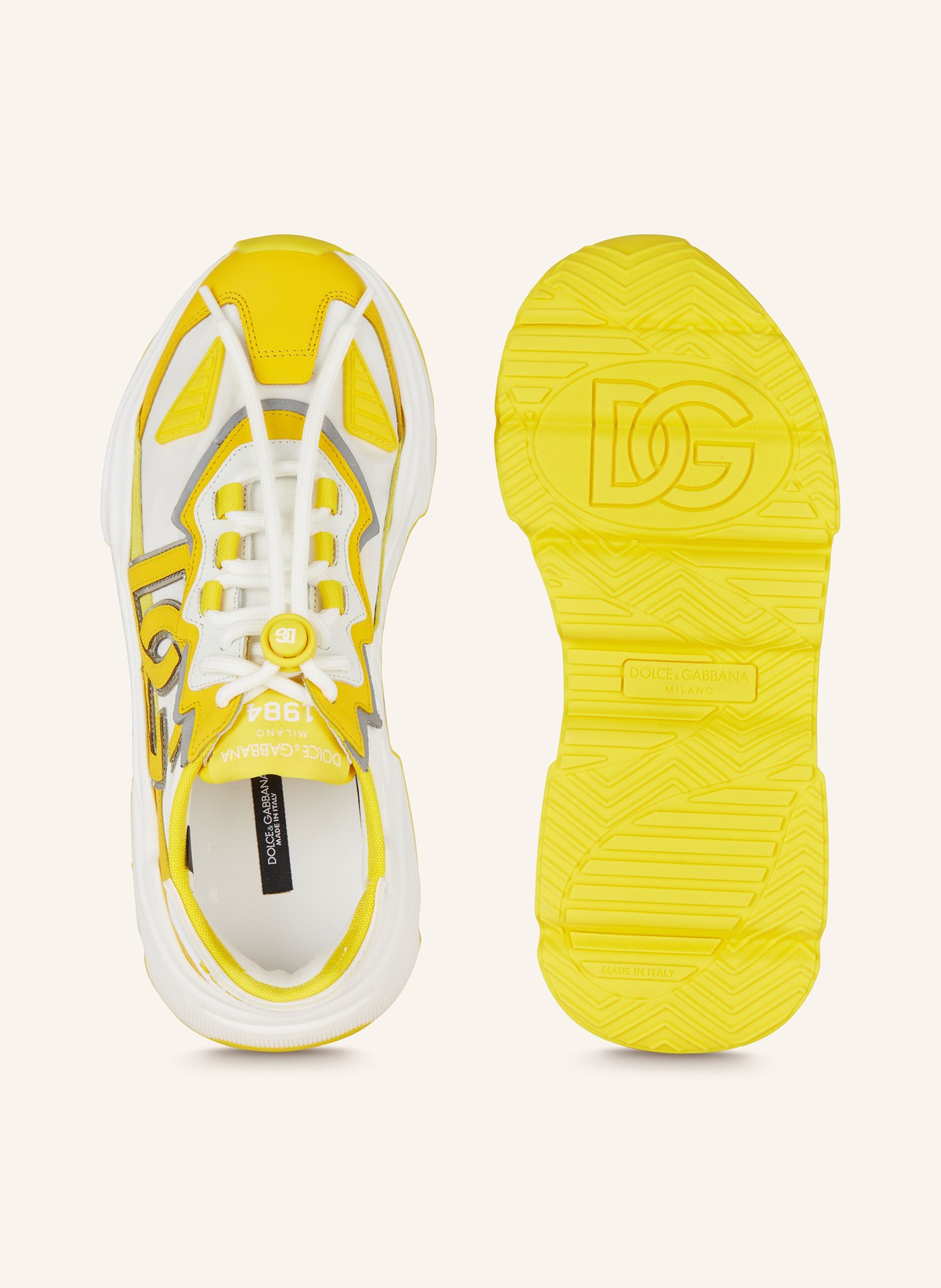DOLCE & GABBANA Sneakers DAYMASTER, Color: YELLOW/ WHITE (Image 5)