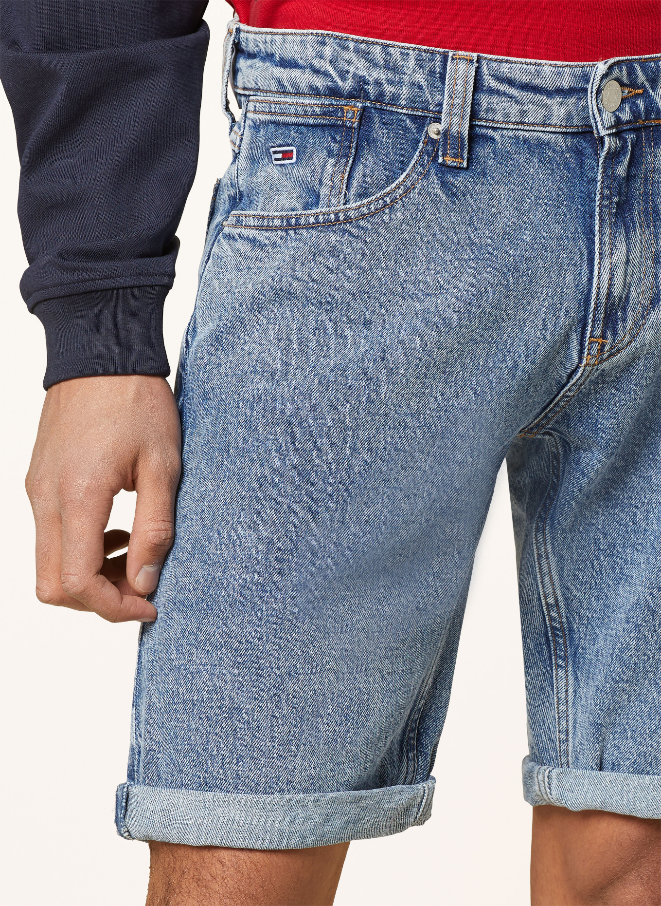 TOMMY JEANS Szorty jeansowe RONNIE relaxed fit, Kolor: 1A4 DENIM MEDIUM (Obrazek 5)
