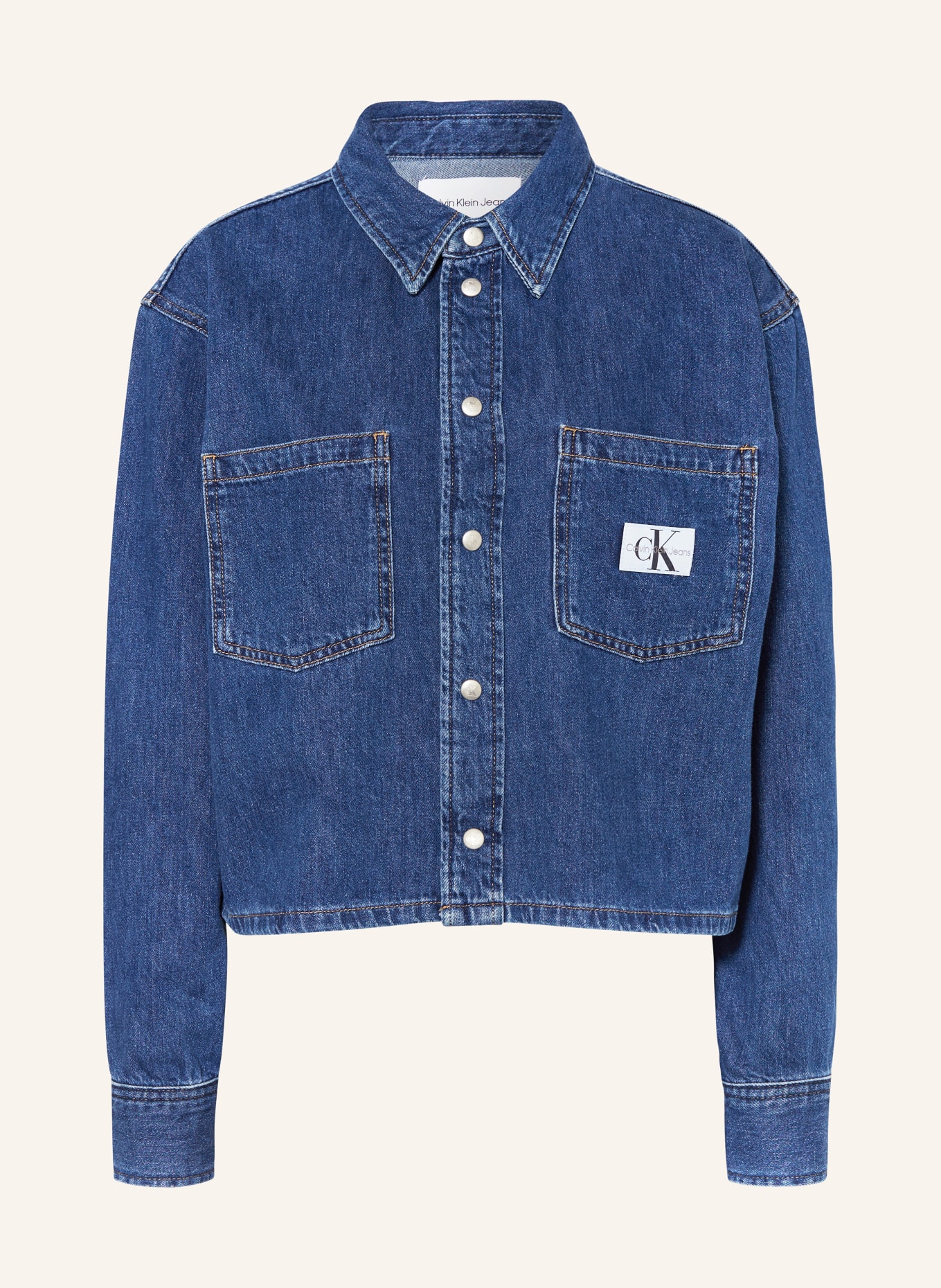 Calvin Klein Jeans Džínová bunda, Barva: MODRÁ (Obrázek 1)