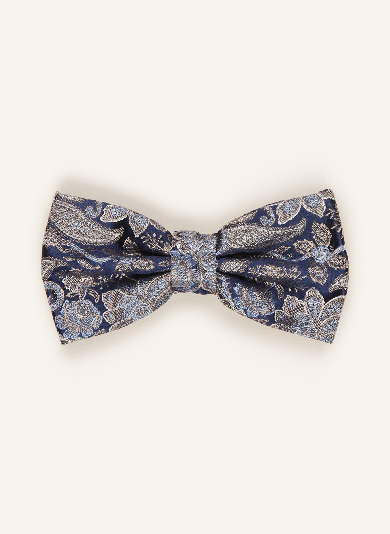PAUL Set: Bow tie and pocket square, Color: GRAY/ BLUE (Image 2)