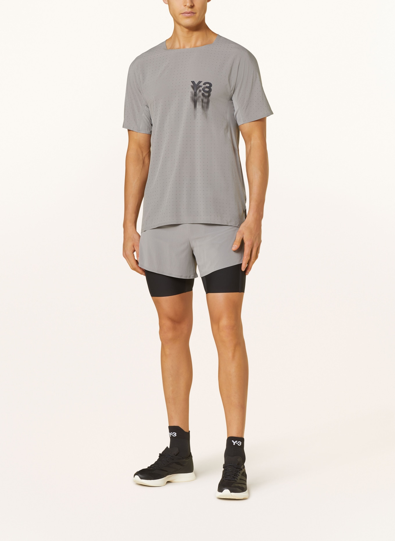 Y-3 Running shirt, Color: GRAY (Image 2)