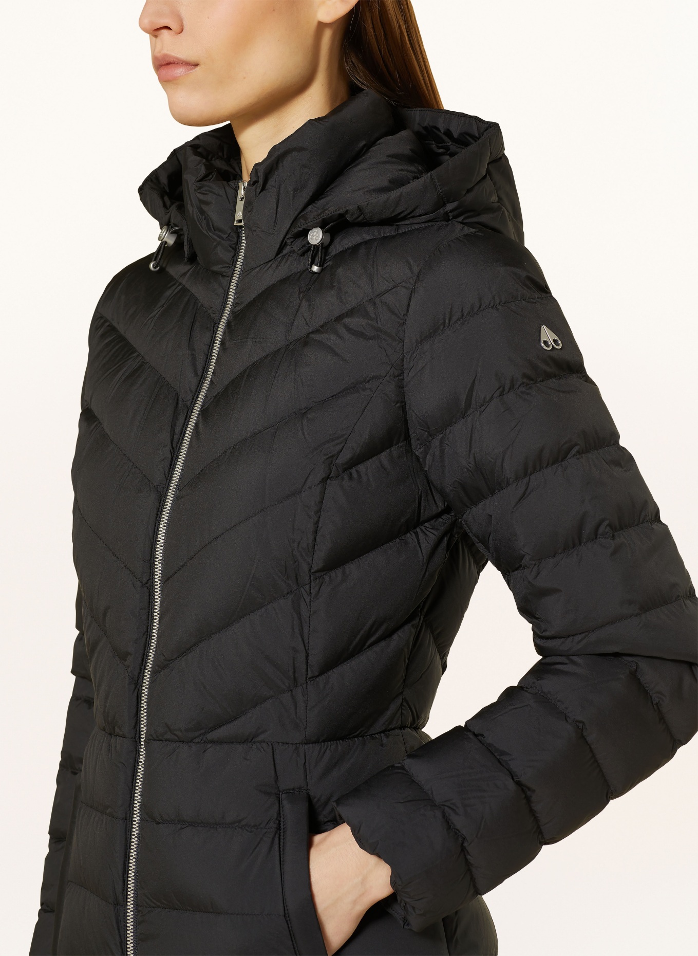 MOOSE KNUCKLES Down jacket AIR with removable hood, Color: BLACK (Image 5)