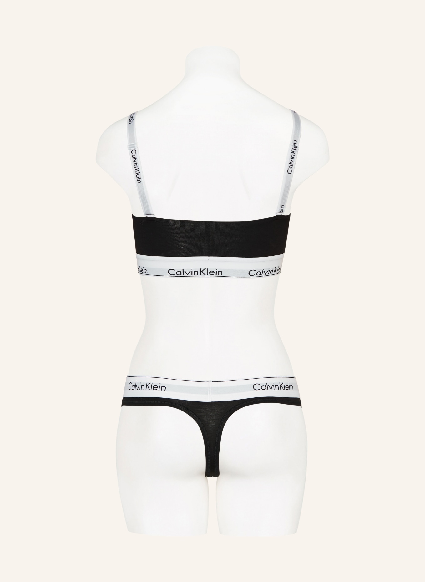 Calvin Klein Bandeau bra MODERN COTTON, Color: BLACK/ WHITE (Image 3)