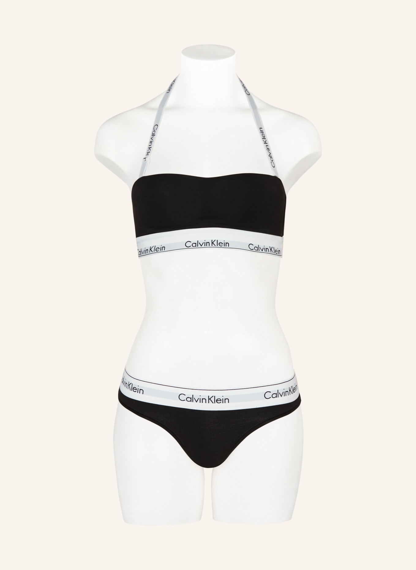 Calvin Klein Bandeau bra MODERN COTTON, Color: BLACK/ WHITE (Image 5)
