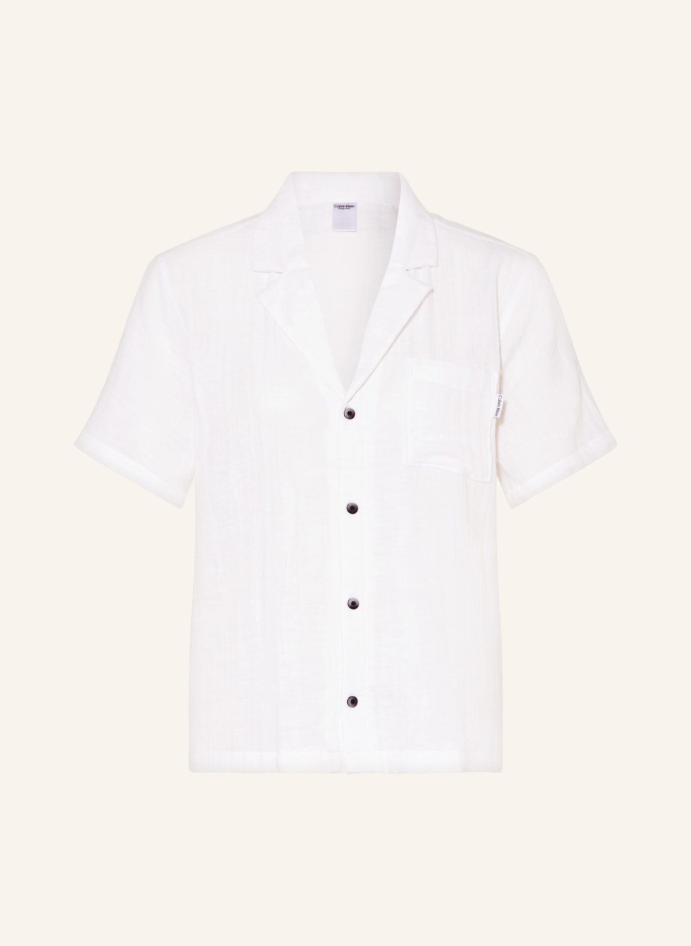 Calvin Klein Pyžamové tričko PURE TEXTURED, Barva: BÍLÁ (Obrázek 1)