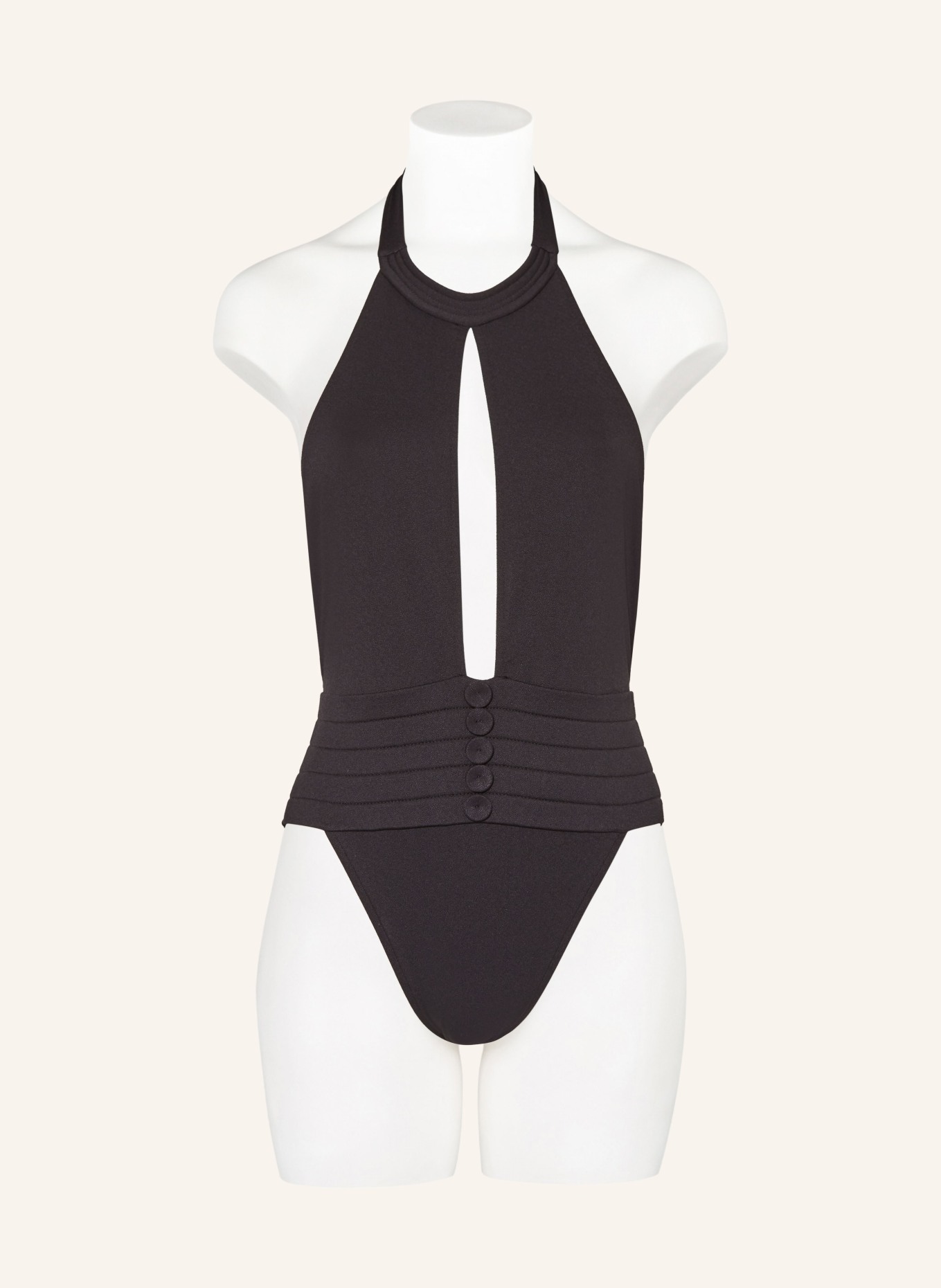 ANDRES SARDA Halter neck swimsuit RODERO, Color: BLACK (Image 2)